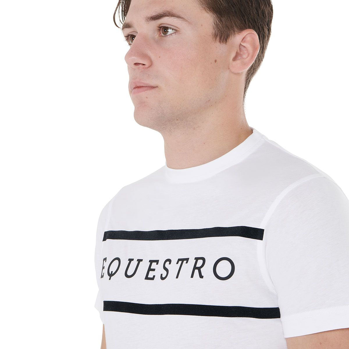 EQUESTRO Equestro SHIRT BIANCO Magliette 09AMA-ETM00069 WHITE 