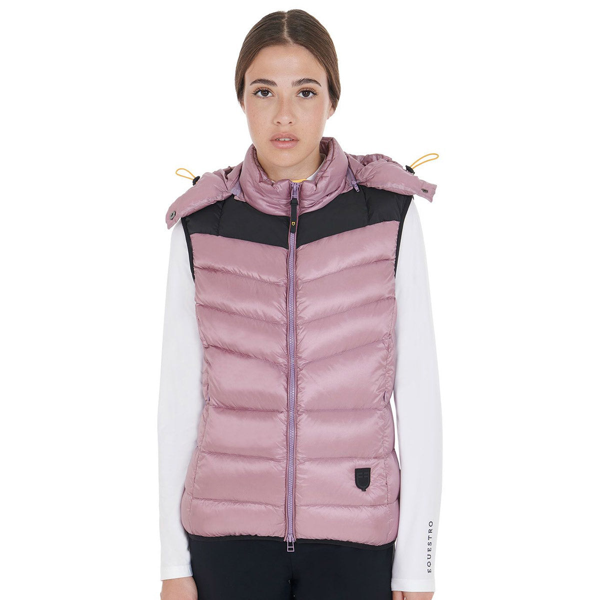EQUESTRO Equestro GILET PINK Giubbotti 09AMA-ETW00051 PINK 
