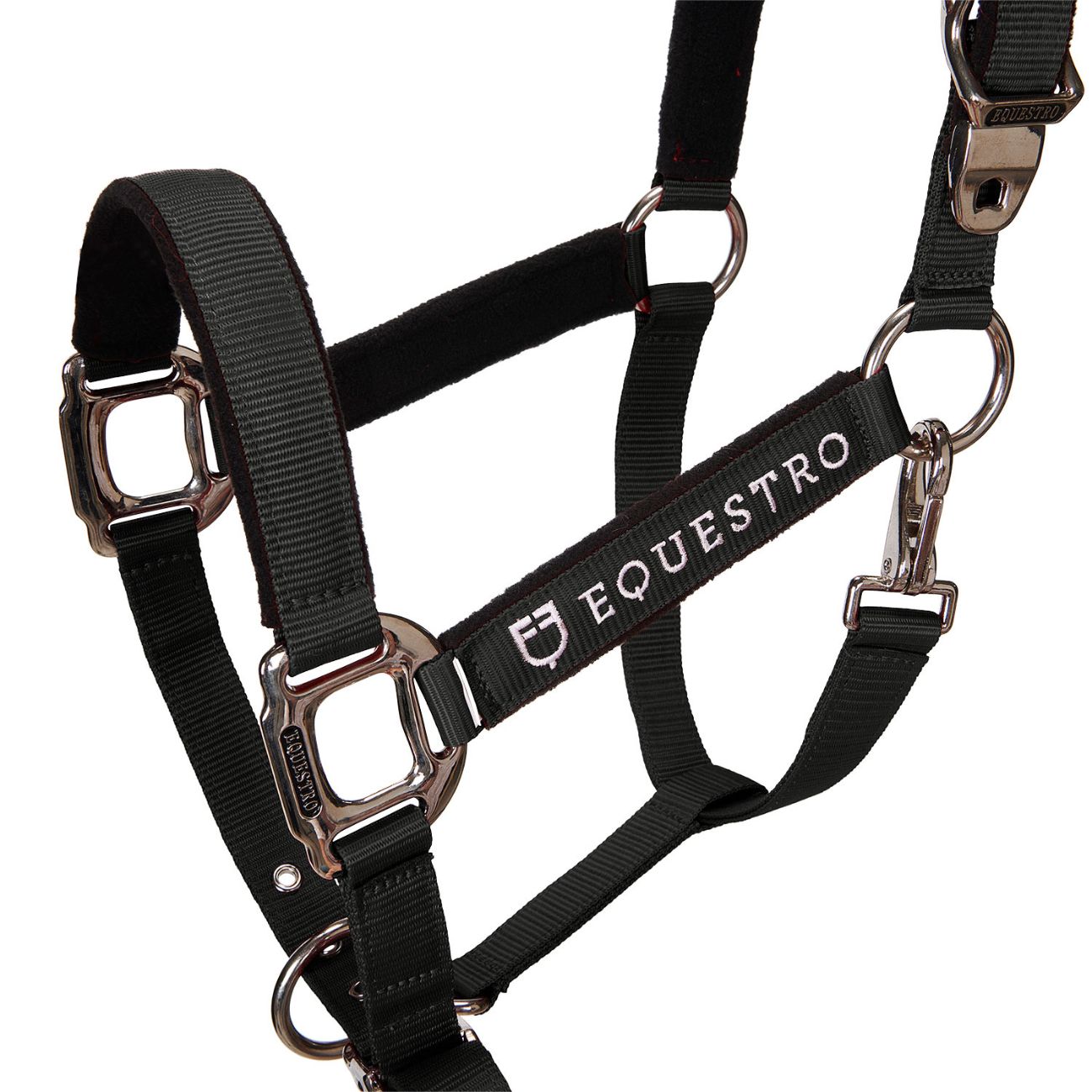 EQUESTRO Capezza  Con Lunghina Modello Shiny Fittings CA0032 BLACK 