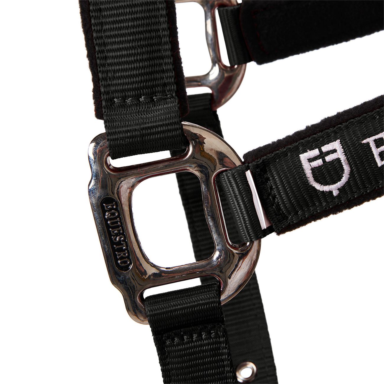 EQUESTRO Capezza  Con Lunghina Modello Shiny Fittings CA0032 BLACK 