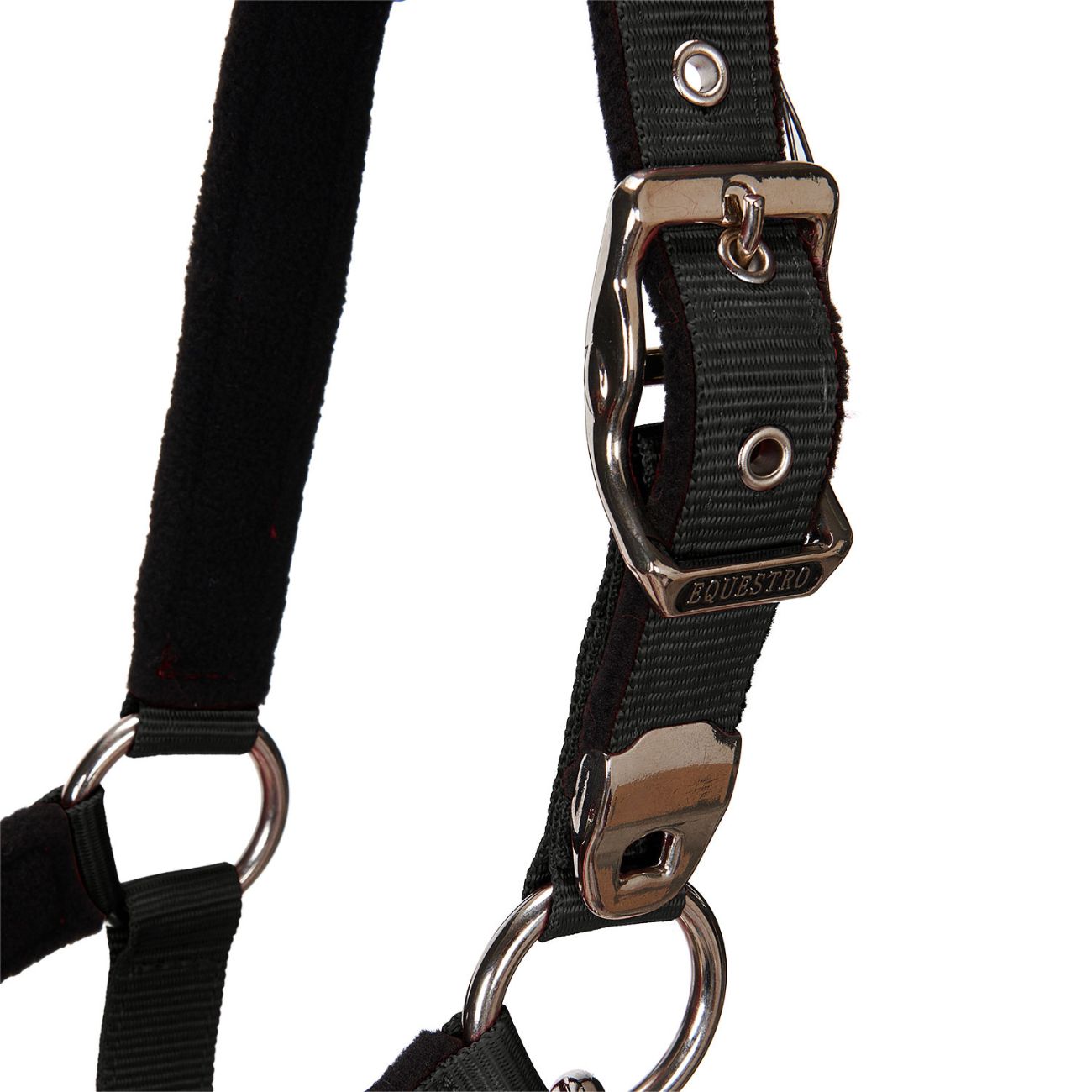 EQUESTRO Capezza  Con Lunghina Modello Shiny Fittings CA0032 BLACK 