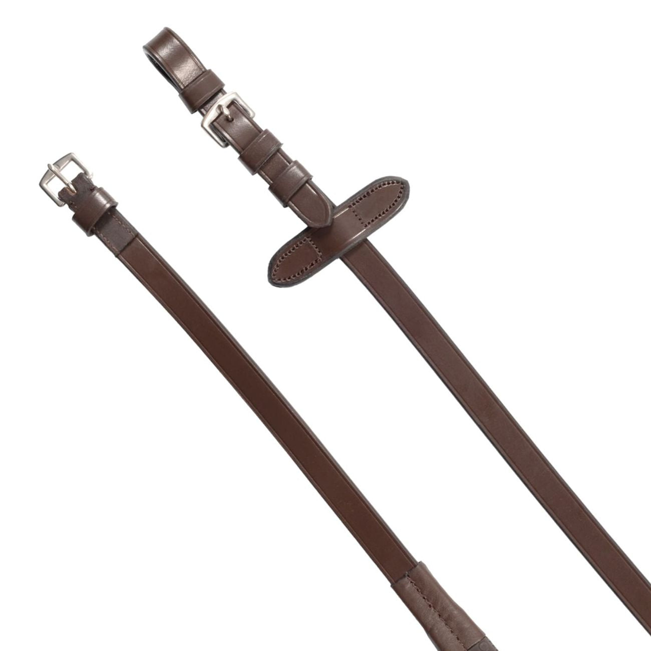 EQUESTRO Testiera Anatomica Con Nasalina Curva Equestro Marrone ETH01027 DARK BROWN 