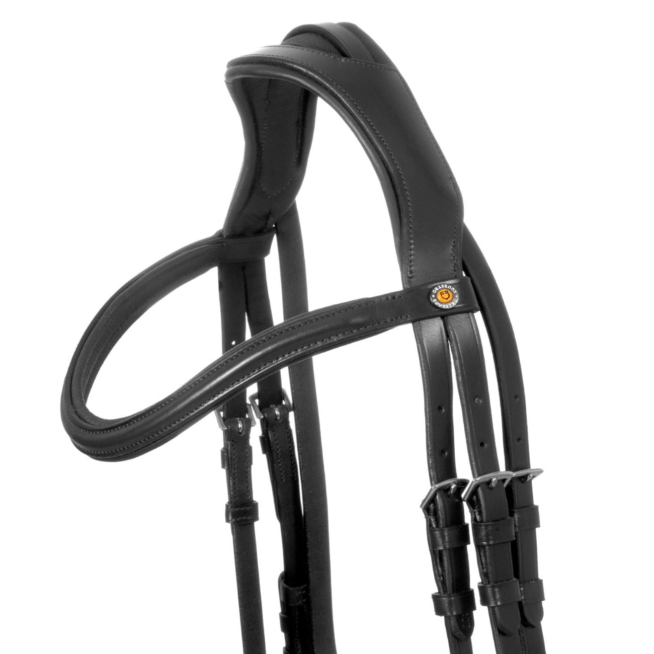 EQUESTRO Testiera Con Capezzina Anatomica Equestro ETH01030 BLACK 