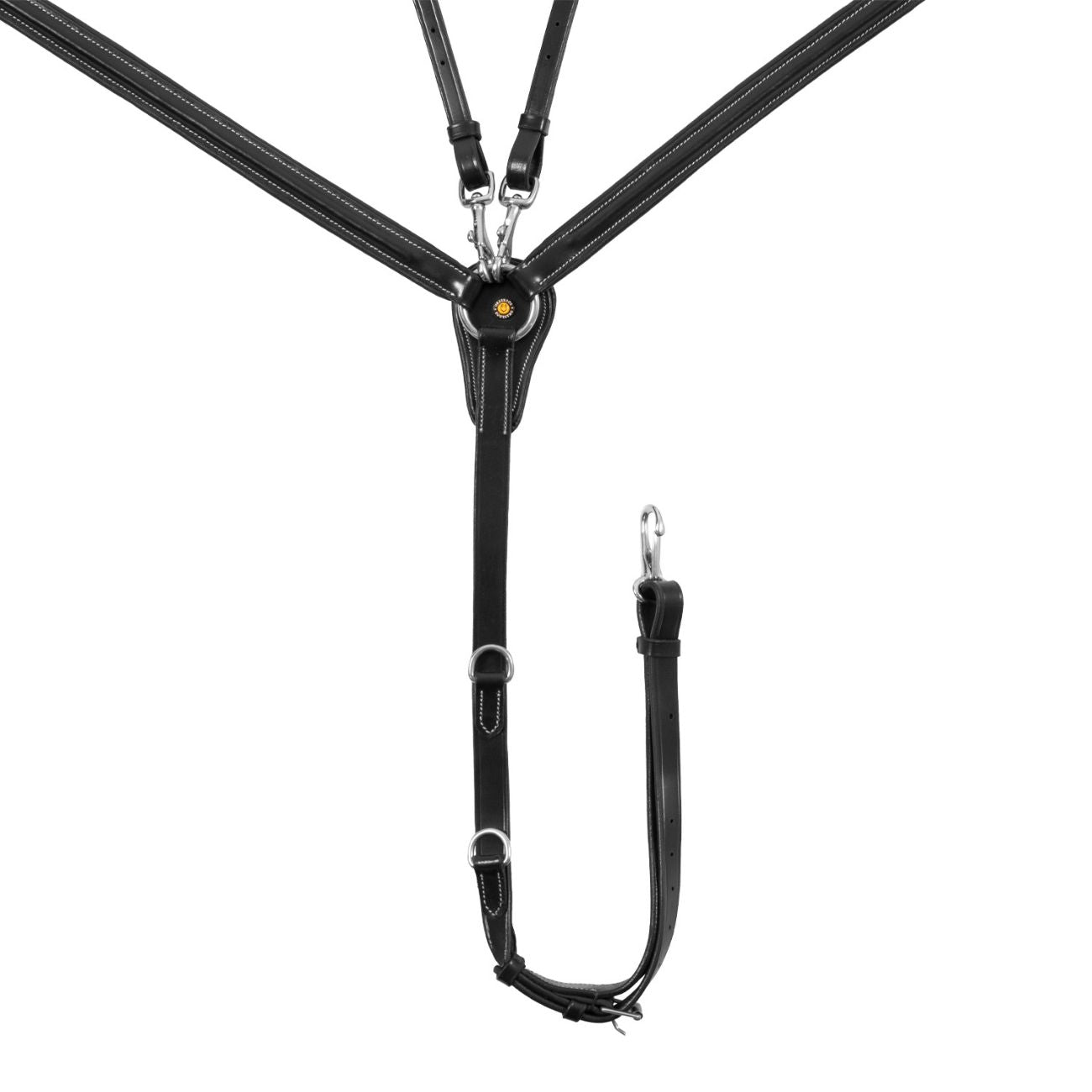 EQUESTRO Pettorale Con Martingala Removibile E Inserti Elasticizzati Equestro Nero ETH02009 BLACK 