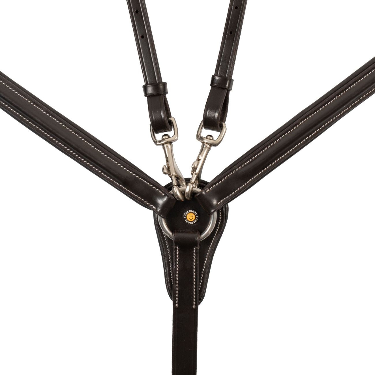 EQUESTRO Pettorale Con Martingala Removibile E Inserti Elasticizzati Equestro Marrone ETH02009 DARKBROWN 
