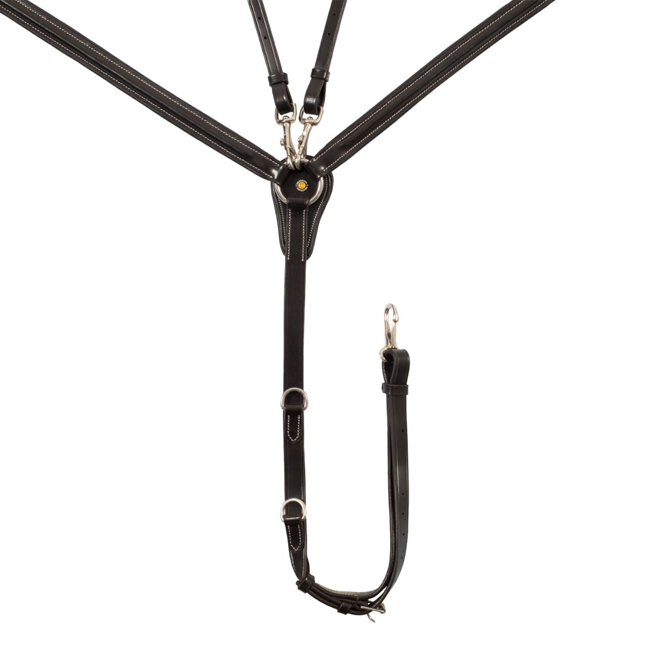 EQUESTRO Pettorale Con Martingala Removibile E Inserti Elasticizzati Equestro Marrone ETH02009 DARKBROWN 