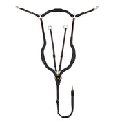 EQUESTRO Pettorale Anatomico In Cuoio Con Martingala Removibile Equestro Marrone ETH02012 BROWN 