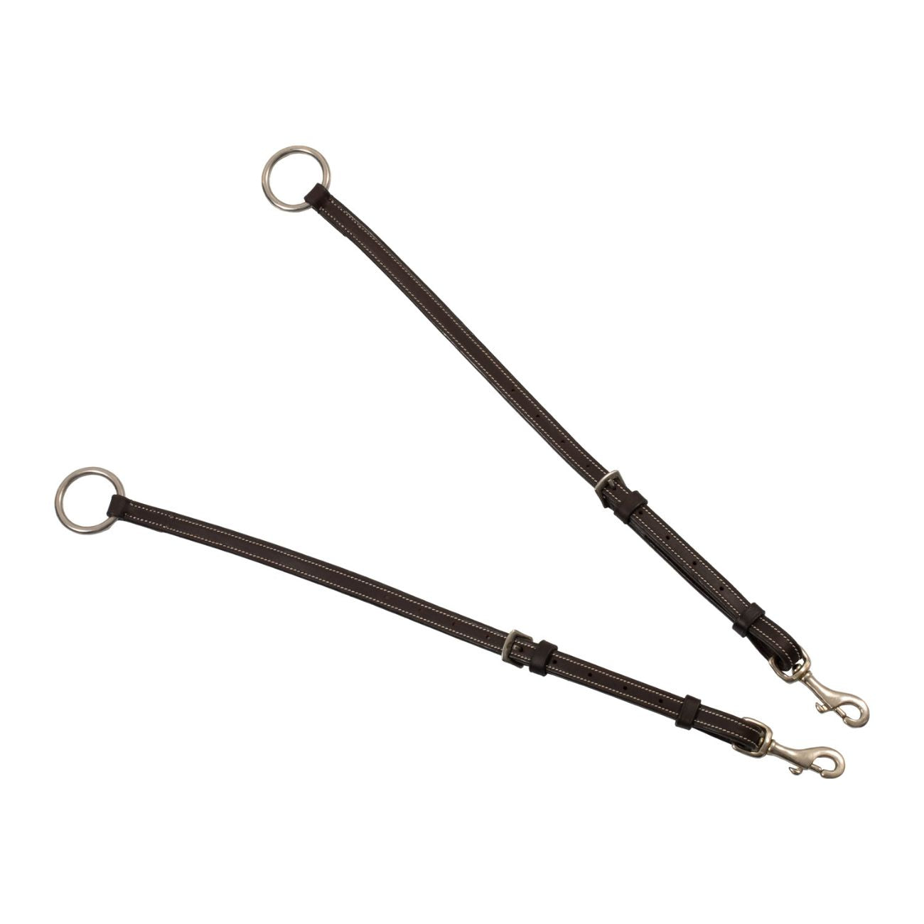 EQUESTRO Pettorale Anatomico In Cuoio Con Martingala Removibile Equestro Marrone ETH02012 BROWN 