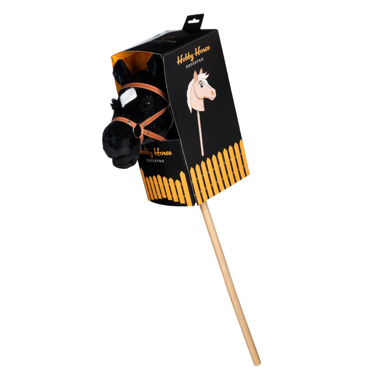 EQUESTRO Cavallo Hobby Horse Nero ETHH00001 BLACK 
