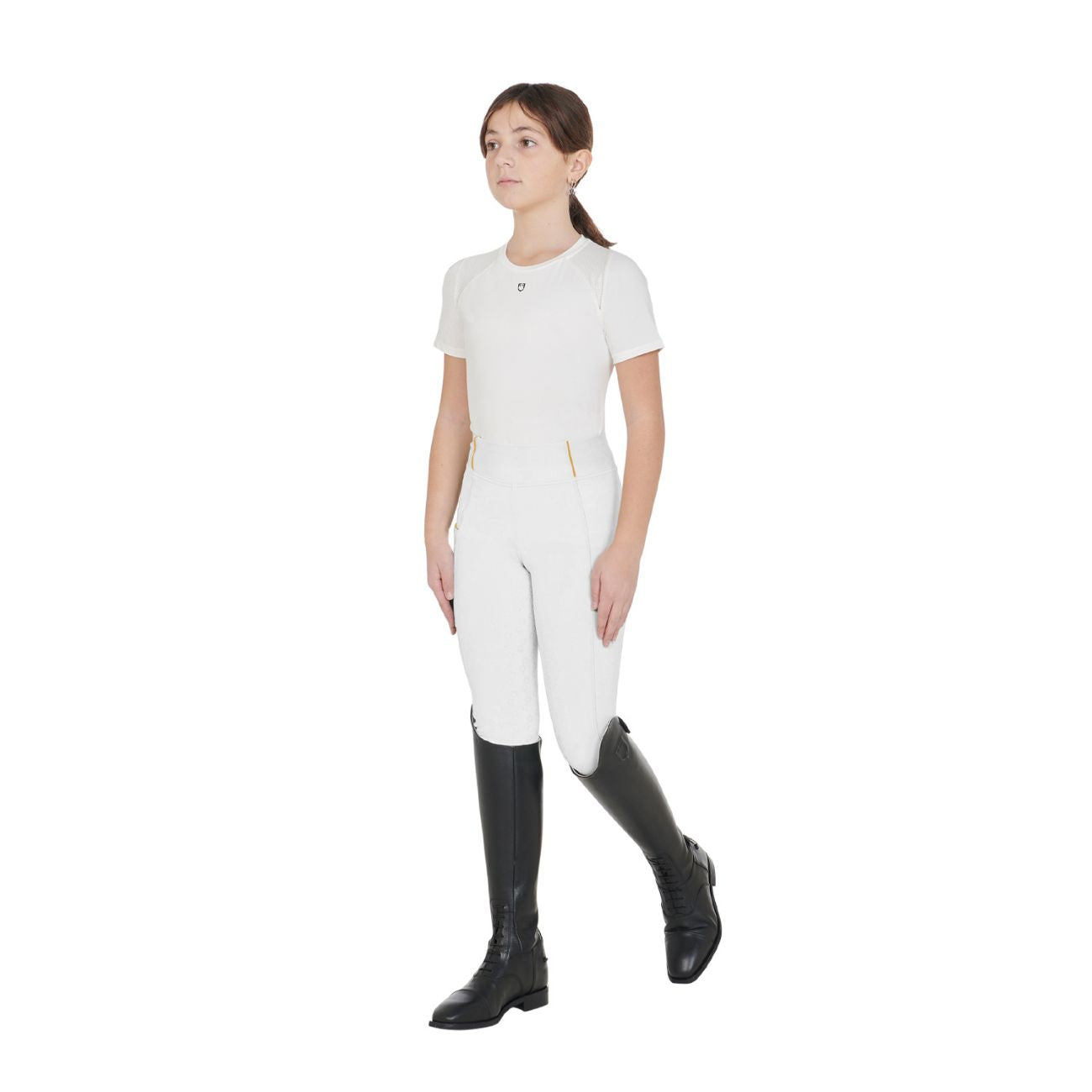 EQUESTRO EQUESTRO Leggins Junior ETKU00047 WHITE 