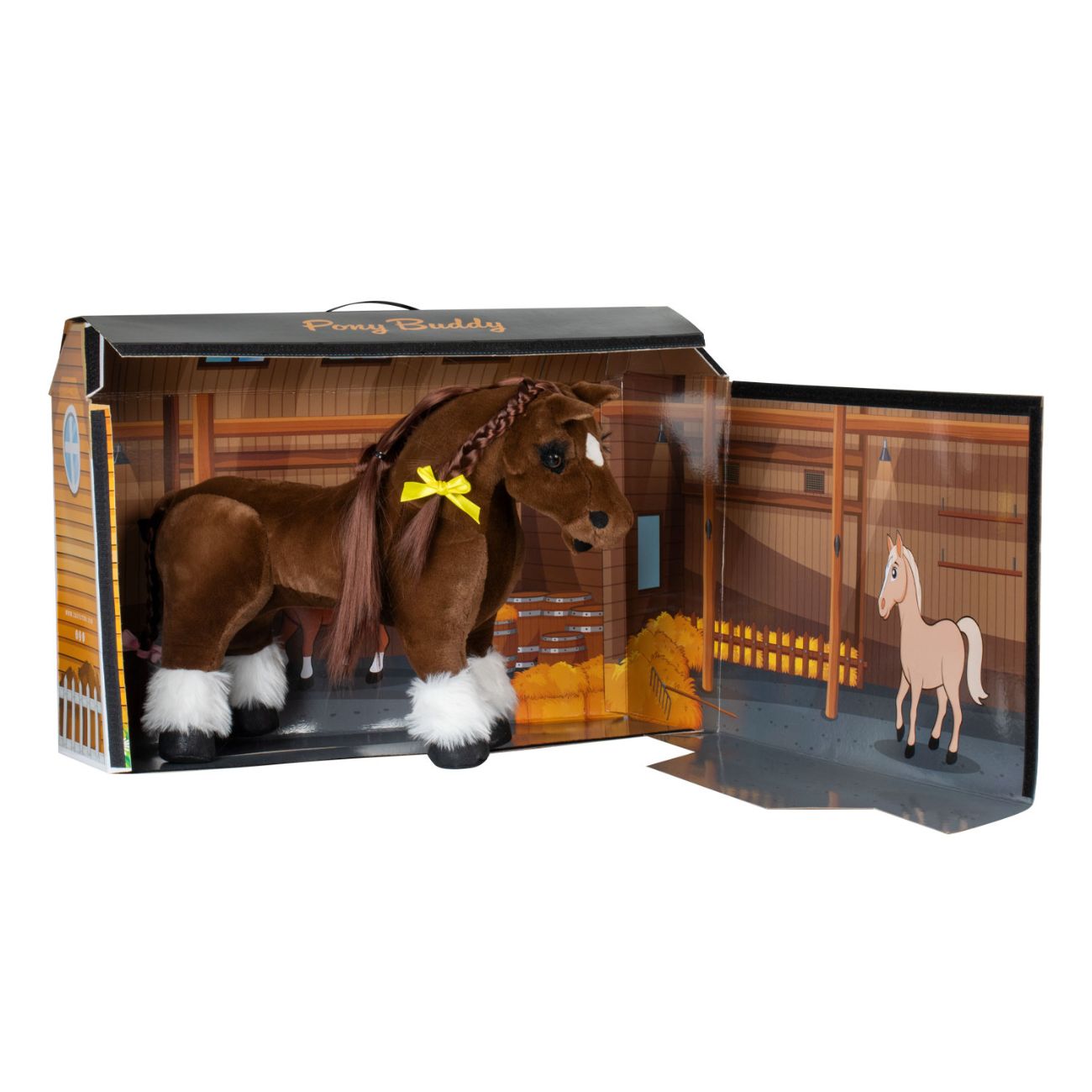 EQUESTRO Toy Horse Equestro Marrone/Bianco ETTH0001 BROWN/WHITE 