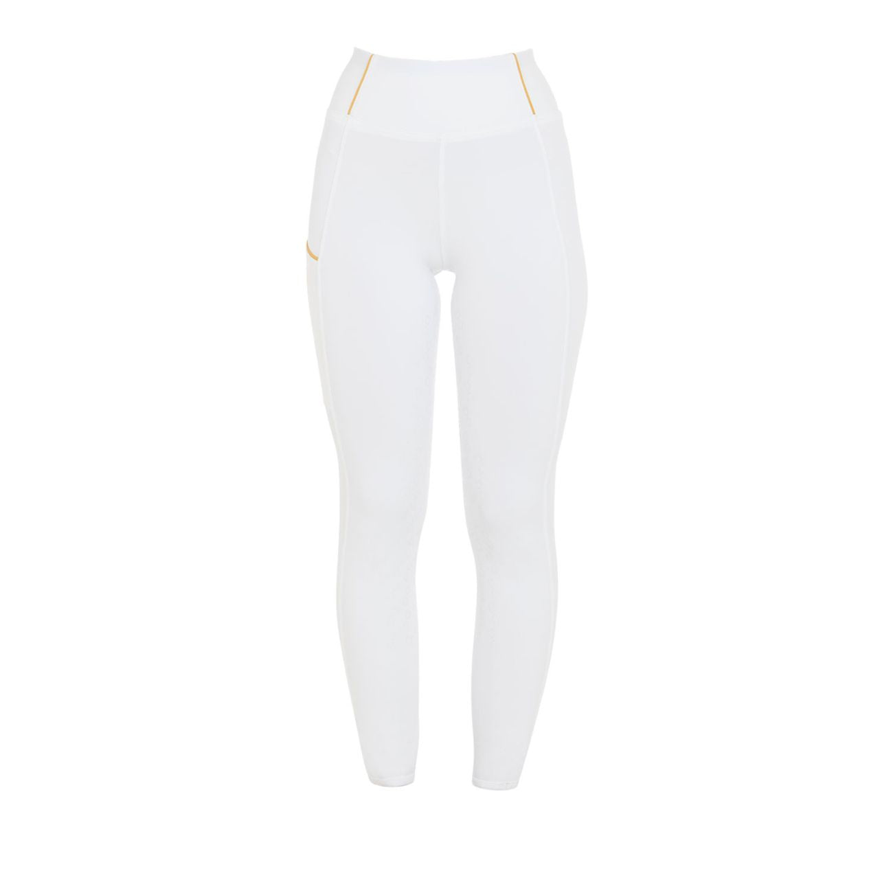 EQUESTRO EQUESTRO Leggins Da Equitazione Donna Full Grip ETW00047 WHITE 