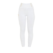 EQUESTRO EQUESTRO Leggins Da Equitazione Donna Full Grip ETW00047 WHITE 