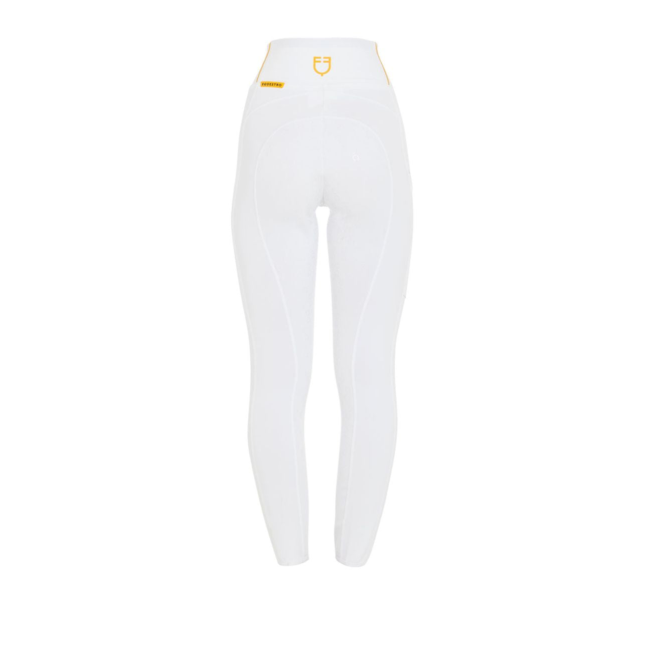 EQUESTRO EQUESTRO Leggins Da Equitazione Donna Full Grip ETW00047 WHITE 