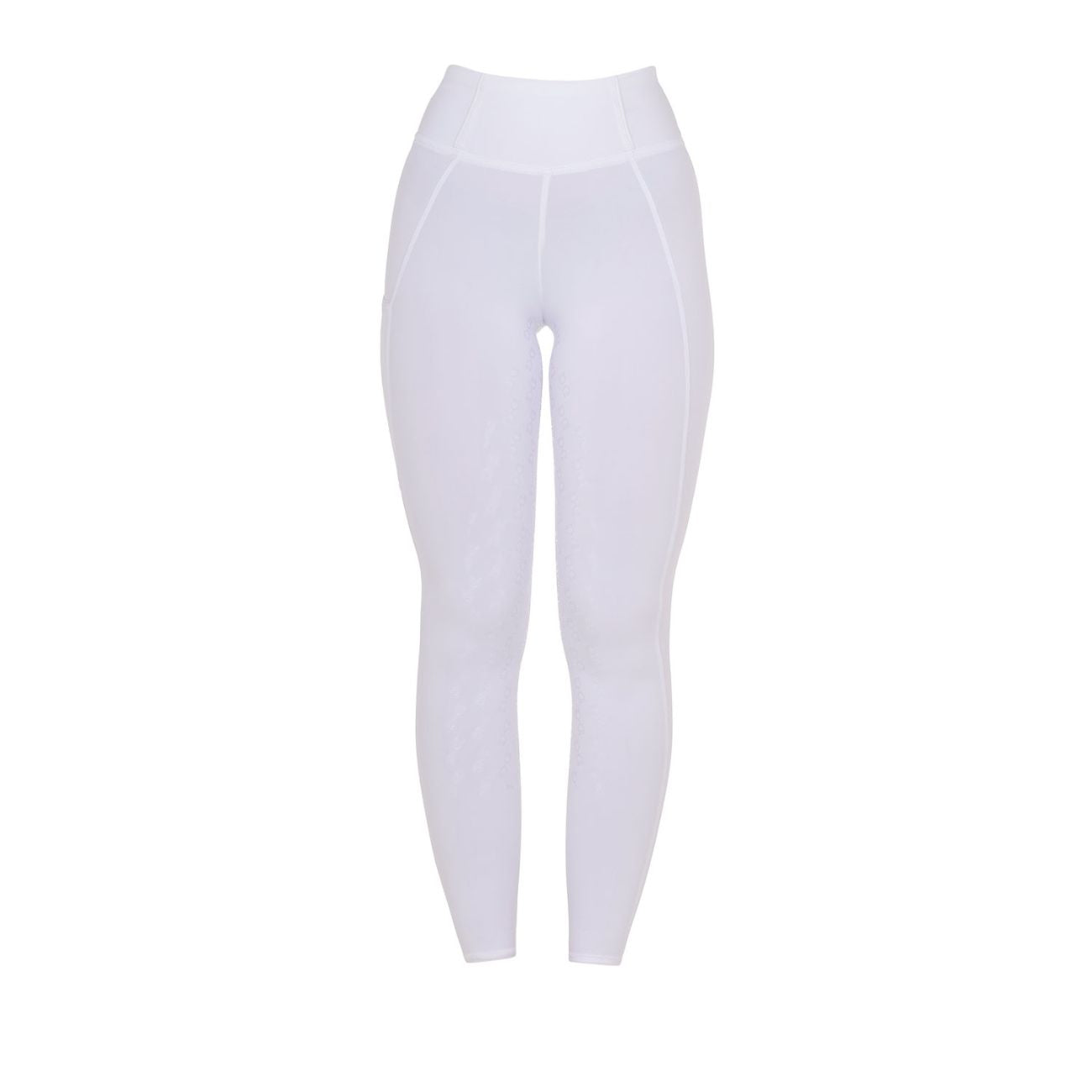 EQUESTRO EQUESTRO Leggins Da Equitazione Donna Full Grip ETW00047 WHITE/WHITE 