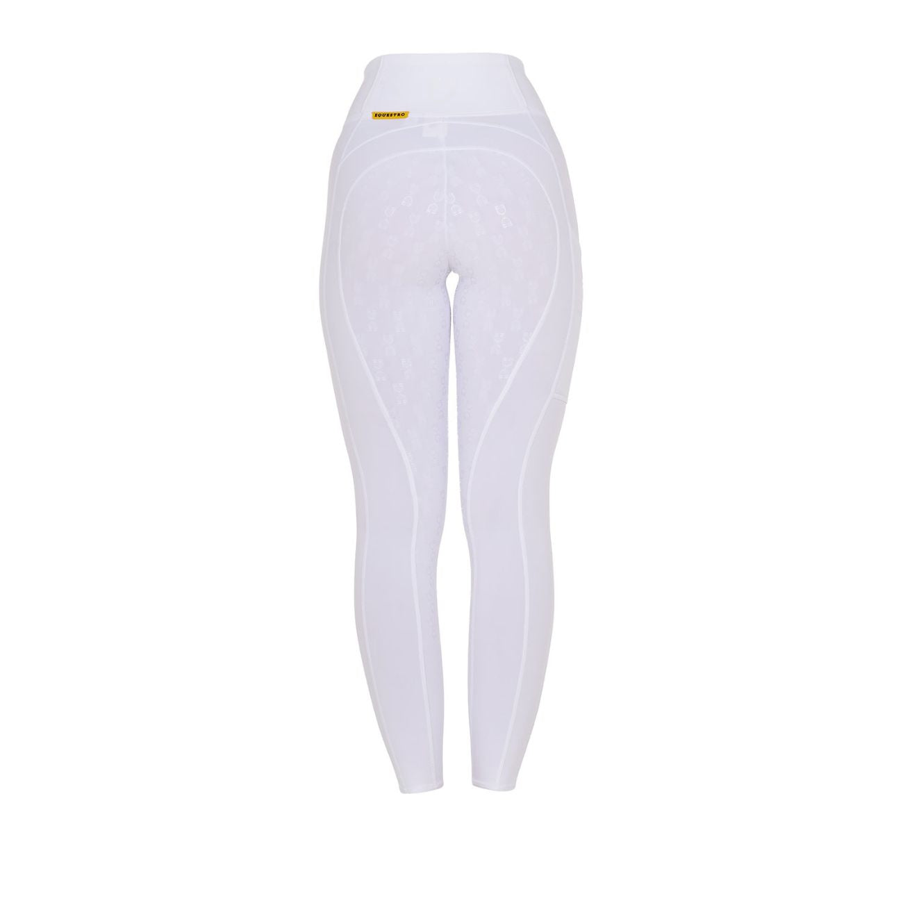 EQUESTRO EQUESTRO Leggins Da Equitazione Donna Full Grip ETW00047 WHITE/WHITE 