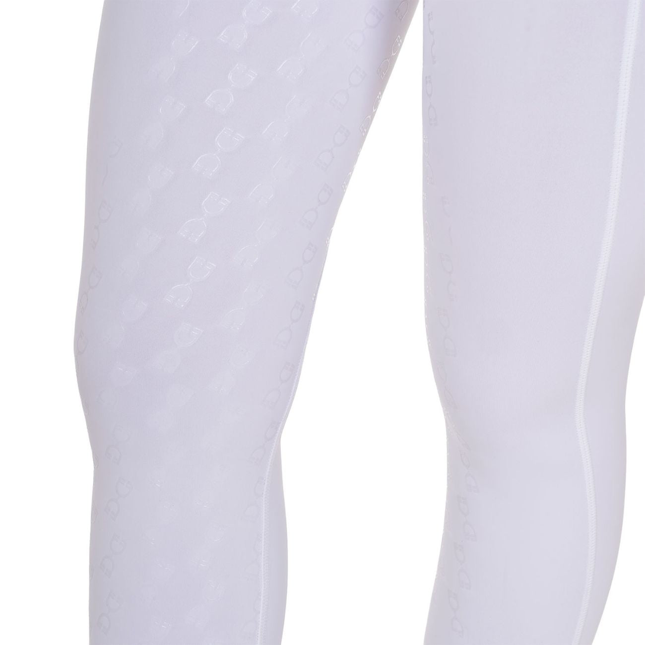 EQUESTRO EQUESTRO Leggins Da Equitazione Donna Full Grip ETW00047 WHITE/WHITE 