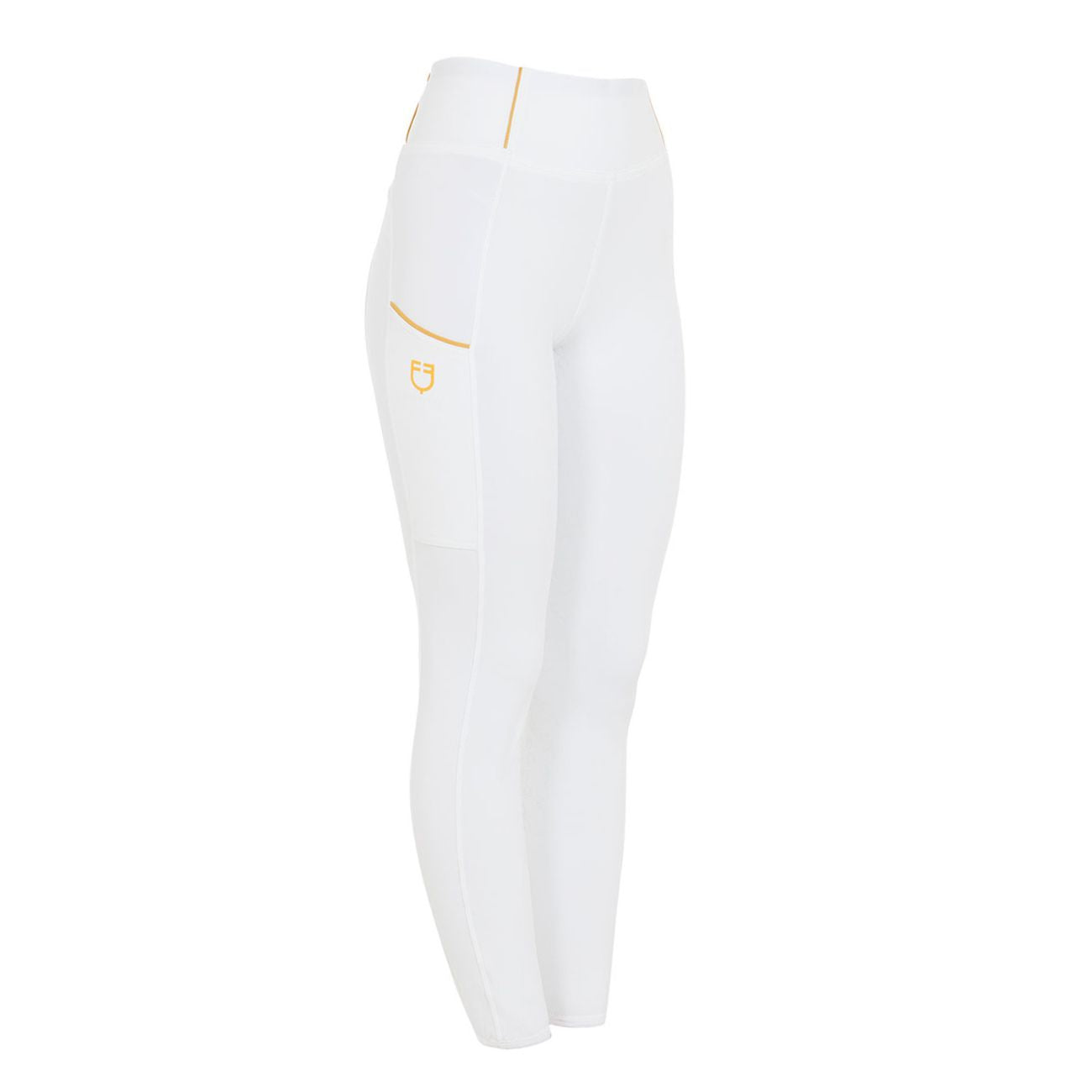 EQUESTRO EQUESTRO Leggins Da Equitazione Donna Full Grip ETW00047 WHITE 