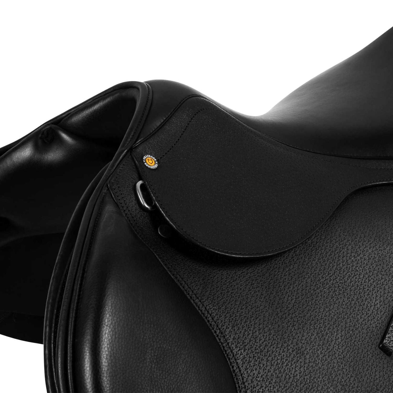 EQUESTRO Sella Da Salto In Cuoio Martellato Equestro SE00203N BLACK 