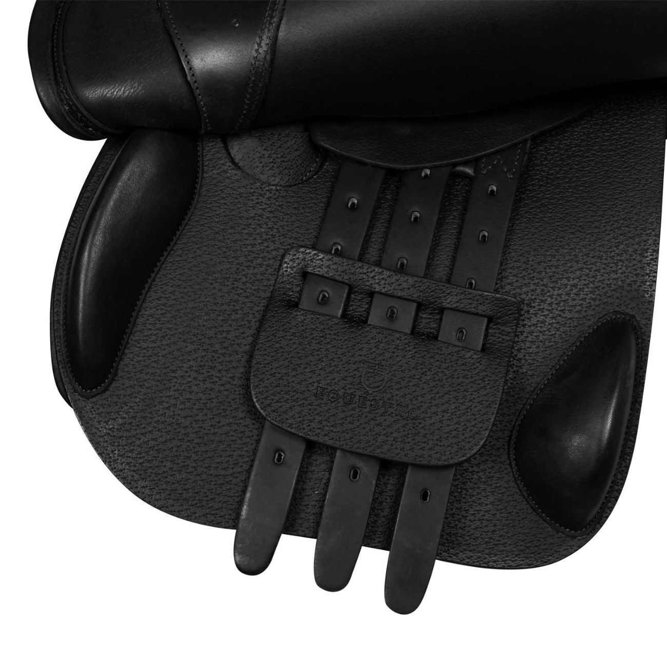 EQUESTRO Sella Da Salto In Cuoio Martellato Equestro SE00203N BLACK 