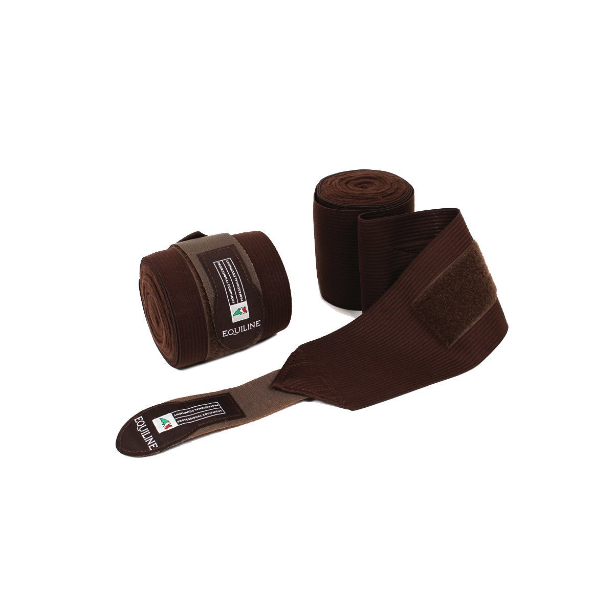 EQUILINE Fasce Da Lavoro In Pile Con Metà Elestica Marrone 09EQD00063 012BROWN 