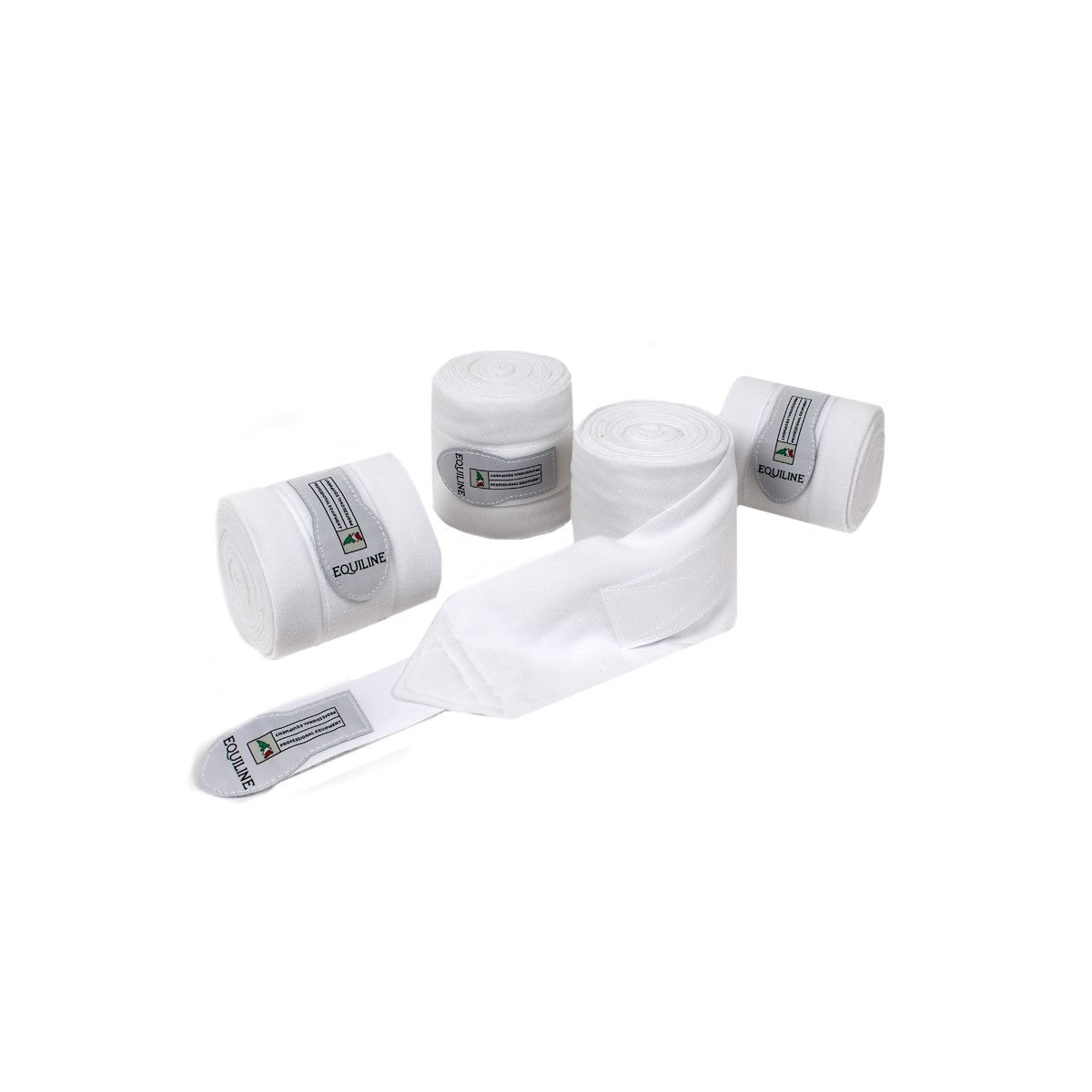 EQUILINE Set 4 Pezzi Fasce Da Lavoro In PIle Equiline Bianco 09EQD04000 001WHITE 