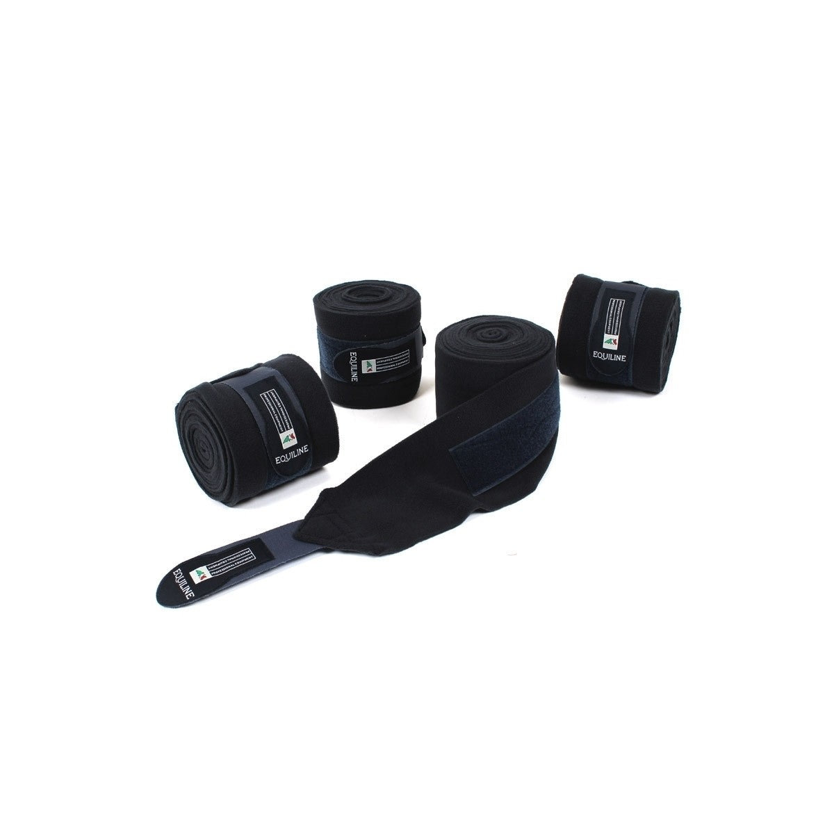 EQUILINE Set 4 Pezzi Fasce Da Lavoro In PIle Equiline Blu 09EQD04000 002NAVYBLU 