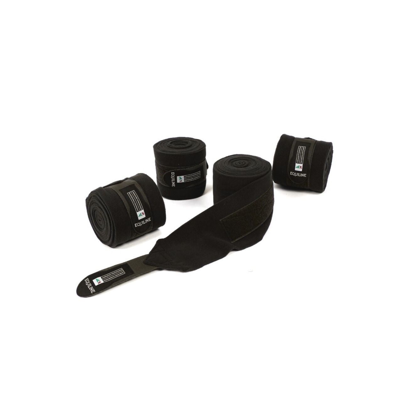 EQUILINE Set 4 Pezzi Fasce Da Lavoro In PIle Equiline Nero 09EQD04000 006BLACK 