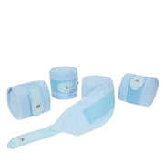 EQUILINE Set 4 Pezzi Fasce Da Lavoro In PIle Equiline Azzurro 09EQD04000/P 004SKY 