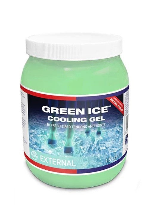 EQUINE AMERICA Equine America Green Ice Cooling Gel 1.5 L Neutro 1.5 L gel rinfrescante per tendini e articolazioni dopo il lavoro GREENICEGEL1,5 NEUTRO 
