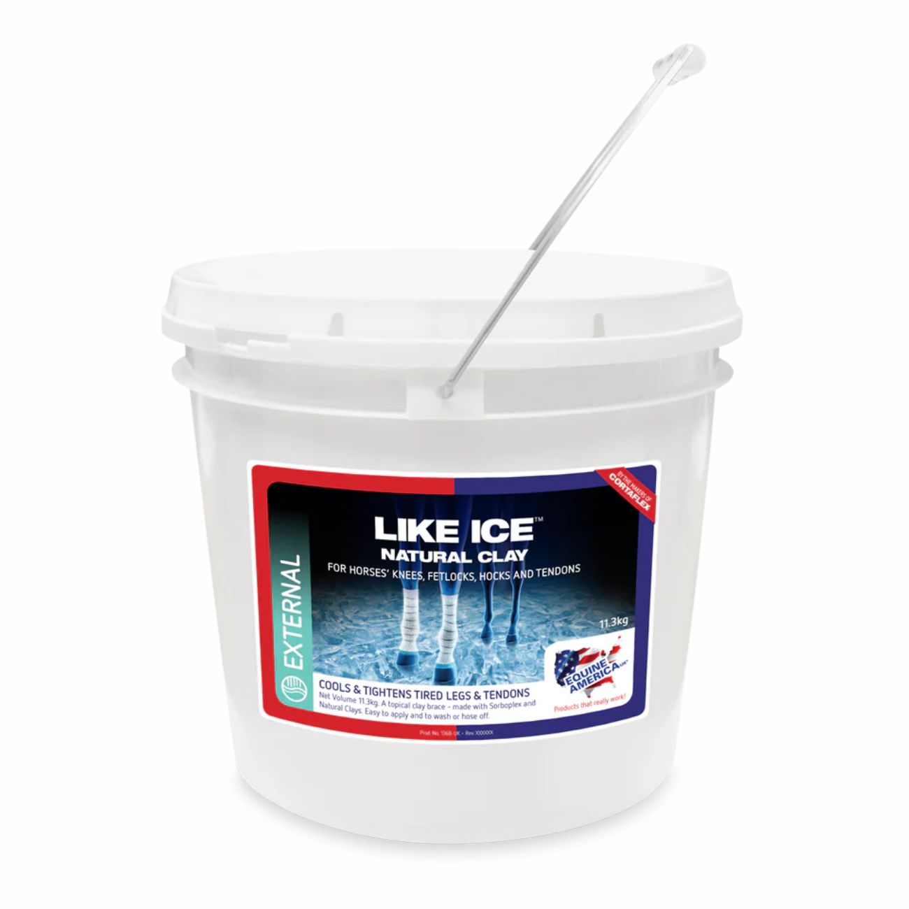 EQUINE AMERICA Equine America Like Ice Natural Clay 11.3 kg Neutro 11.3 kg argilla rinfrescante per arti stanchi dopo gara o allenamento LIKEICE11.3KG NEUTRO 