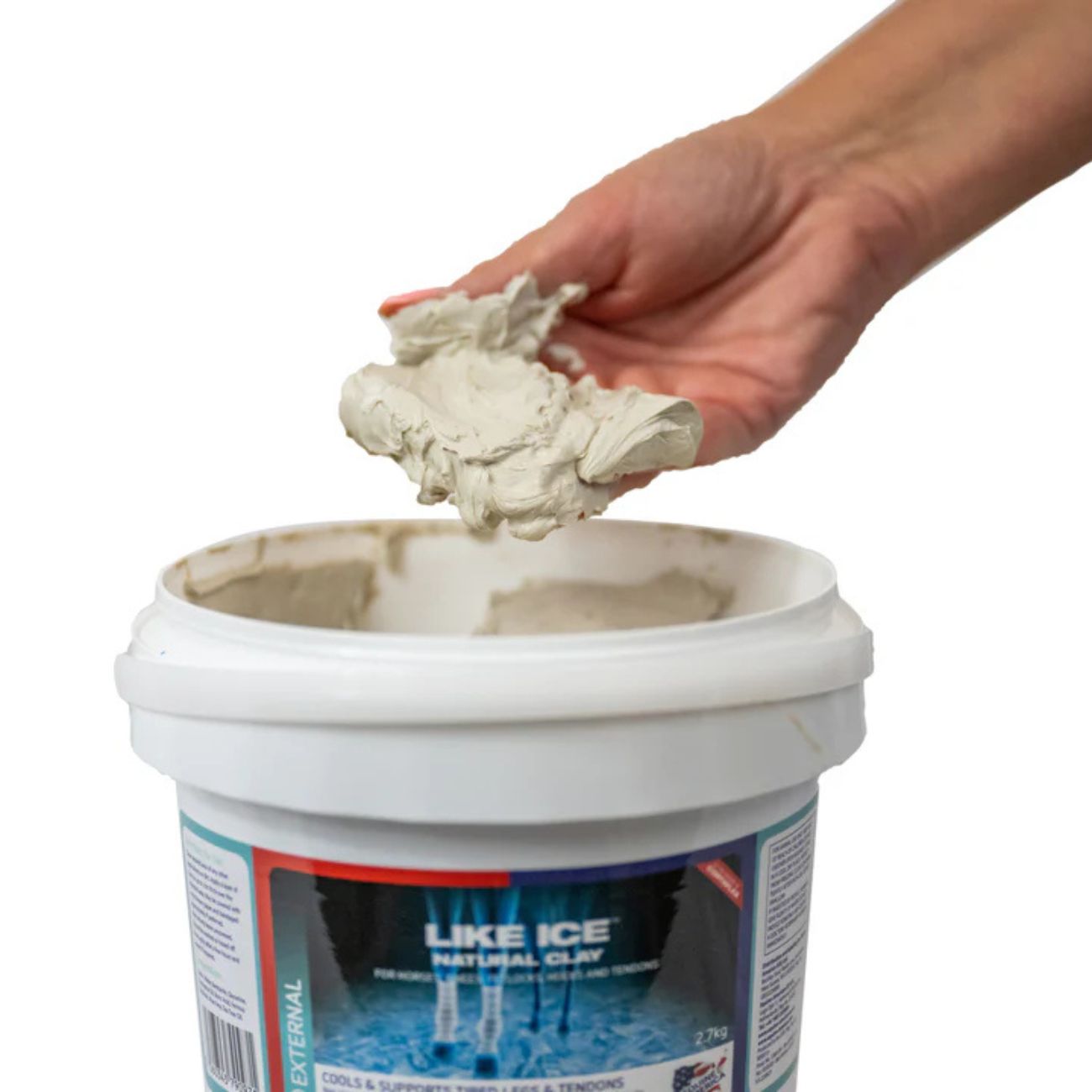 EQUINE AMERICA Equine America Like Ice Natural Clay 2.7 kg Neutro 2.7 kg argilla rinfrescante per arti stanchi dopo gara o allenamento LIKEICE2.7KG NEUTRO 