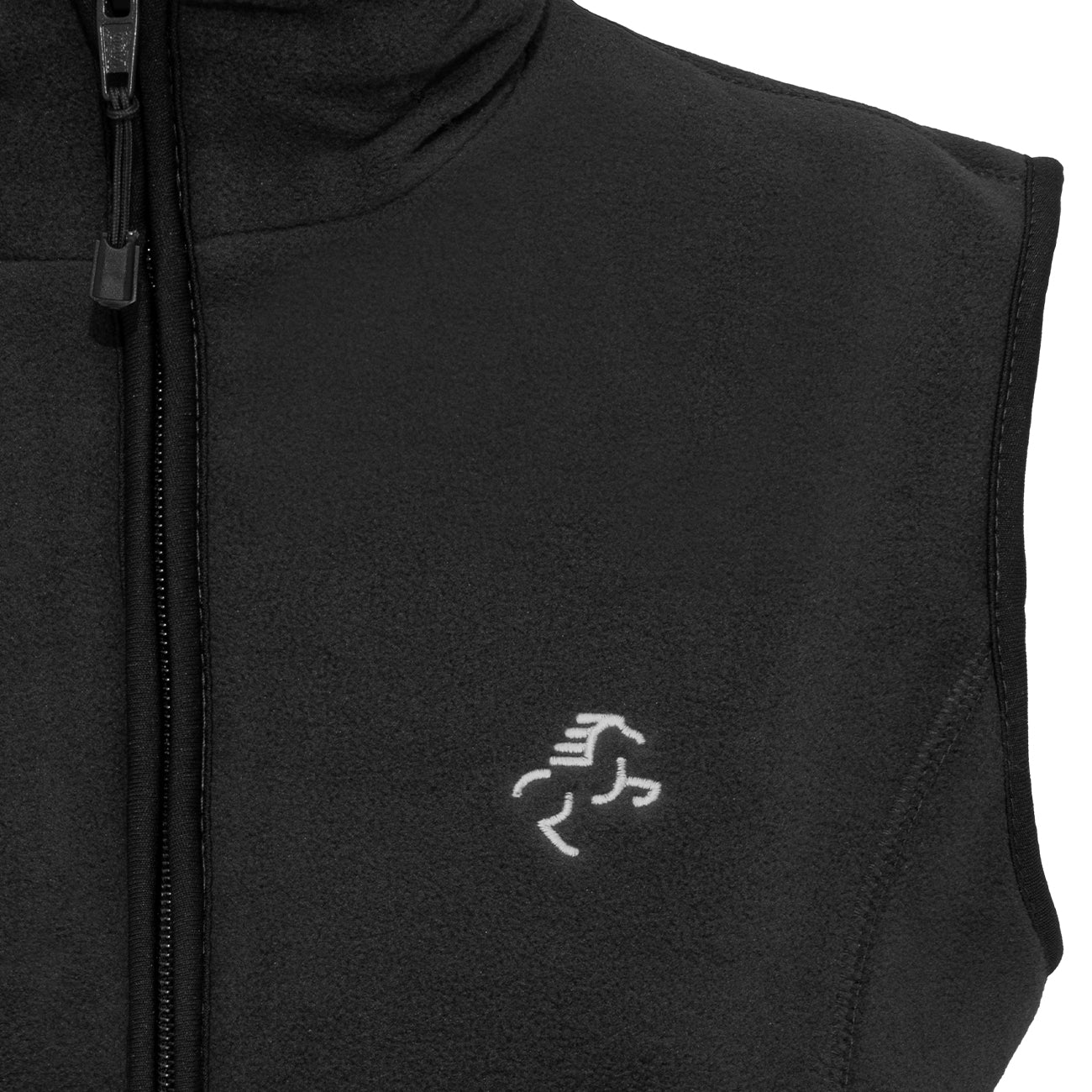 EQUINE HORSE EQUINE HORSE Gilet in micropile donna full zip BLACK abbigliamento tecnico da scuderia (09EH-906) 09EH-906 BLACK 