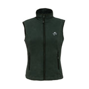 EQUINE HORSE EQUINE HORSE Gilet in micropile donna full zip Forest green abbigliamento tecnico da scuderia (09EH-906) 09EH-906 FOREST GREEN 