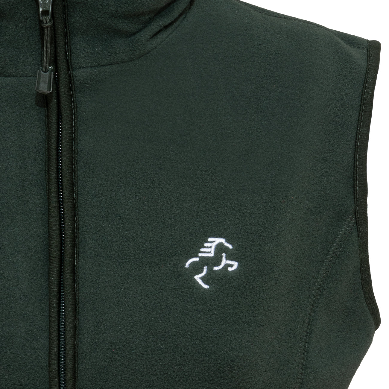 EQUINE HORSE EQUINE HORSE Gilet in micropile donna full zip Forest green abbigliamento tecnico da scuderia (09EH-906) 09EH-906 FOREST GREEN 