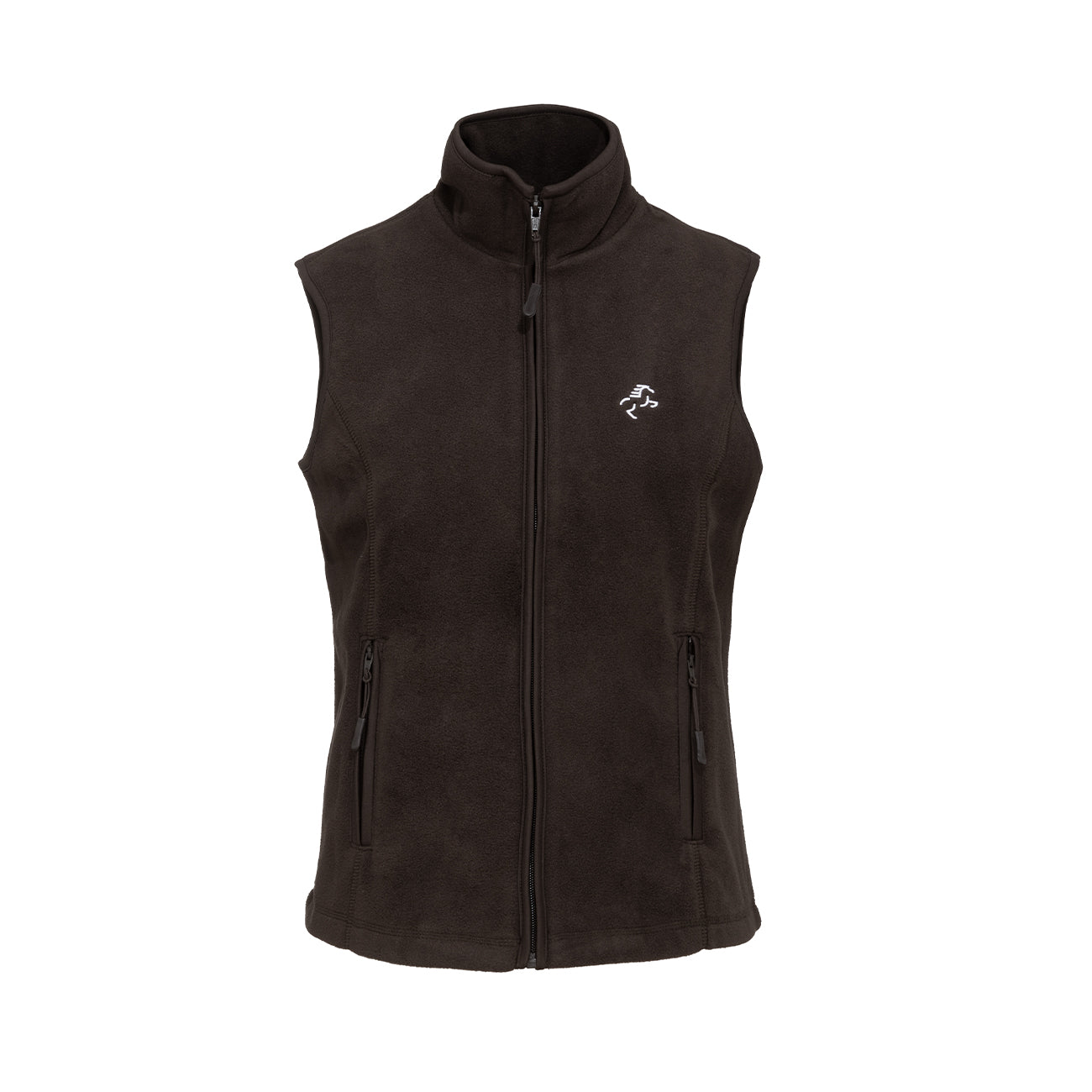 EQUINE HORSE EQUINE HORSE Gilet in micropile donna full zip Marrone abbigliamento tecnico da scuderia (09EH-906) 09EH-906 MARRONE 