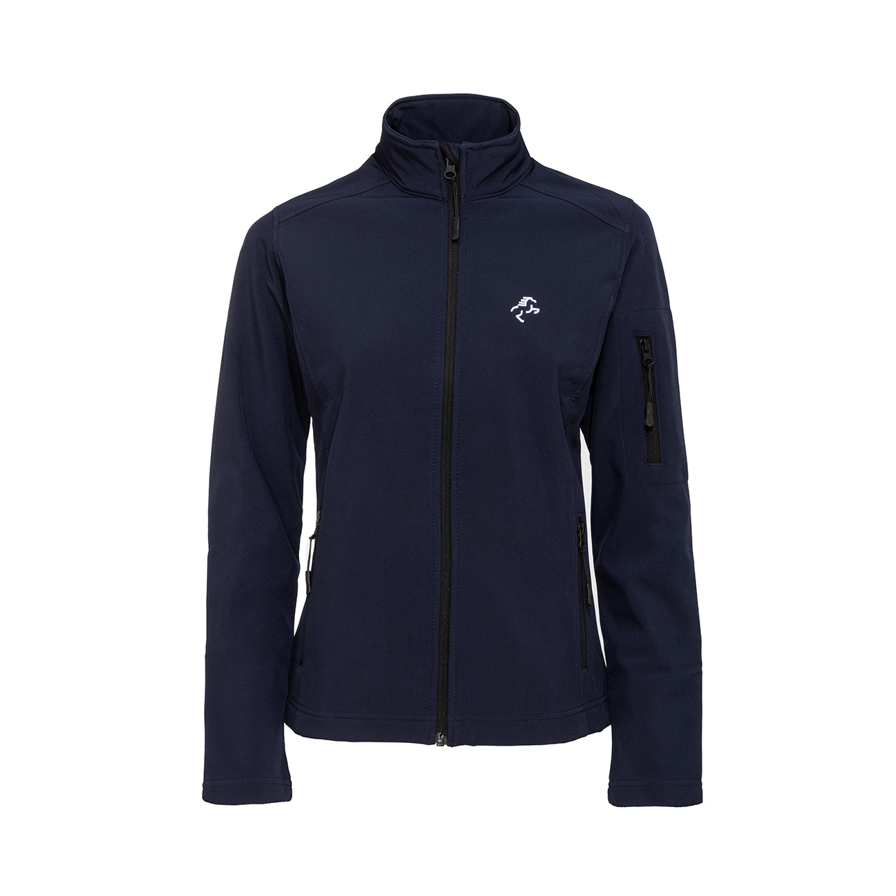 EQUINE HORSE EQUINE HORSE Softshell donna full zip Blue navy abbigliamento tecnico da scuderia (09EH-K400) 09EH-K400 BLUE NAVY 