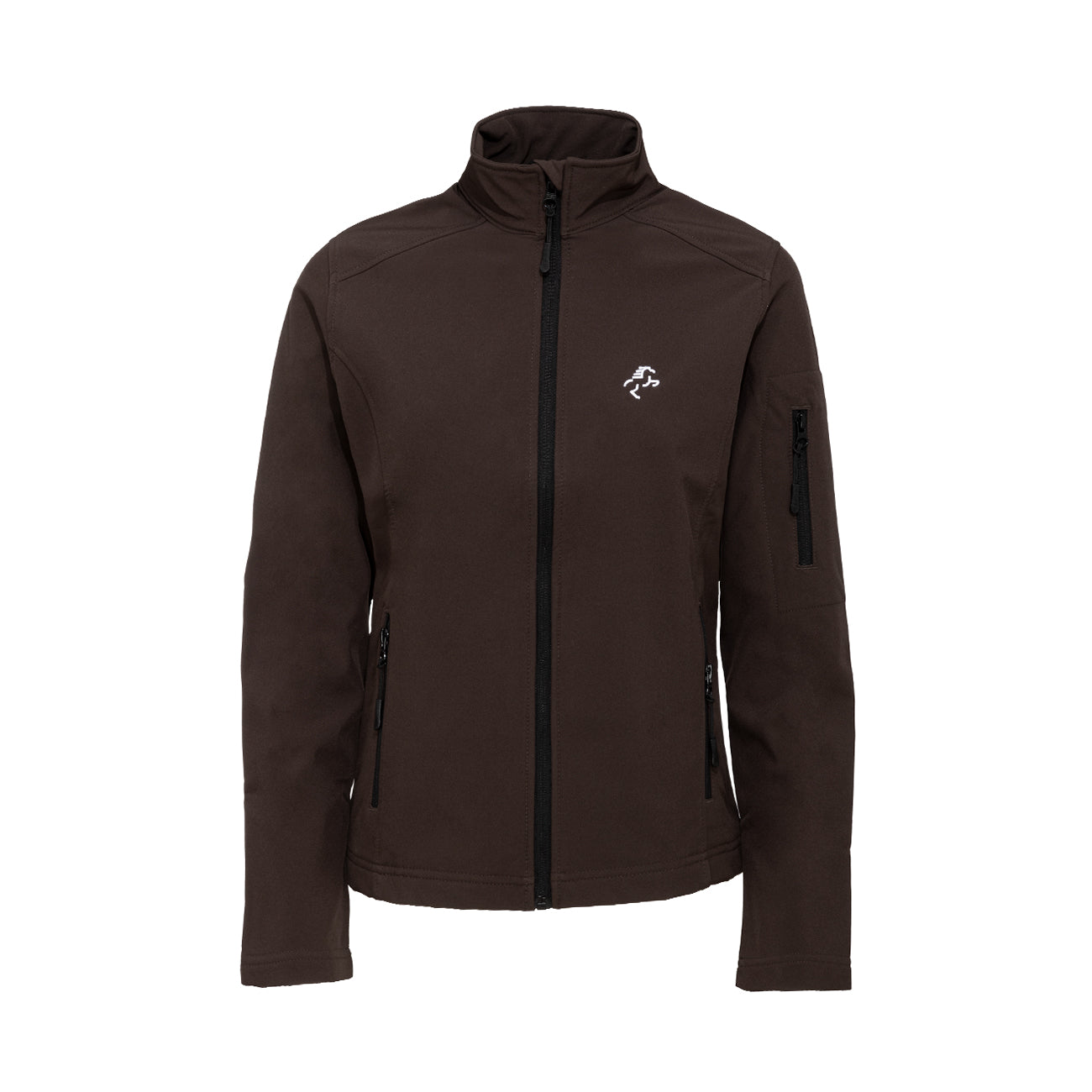 EQUINE HORSE EQUINE HORSE Softshell donna full zip Marrone abbigliamento tecnico da scuderia (09EH-K400) 09EH-K400 MARRONE 