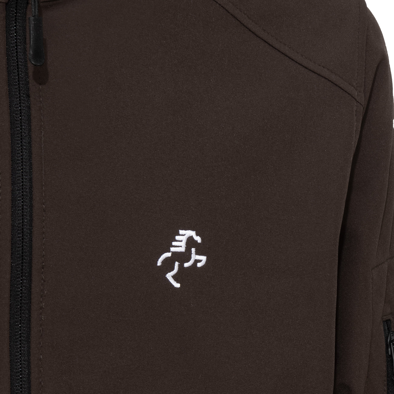 EQUINE HORSE EQUINE HORSE Softshell uomo full zip Marrone abbigliamento tecnico da scuderia (09EH-K401) 09EH-K401 MARRONE 