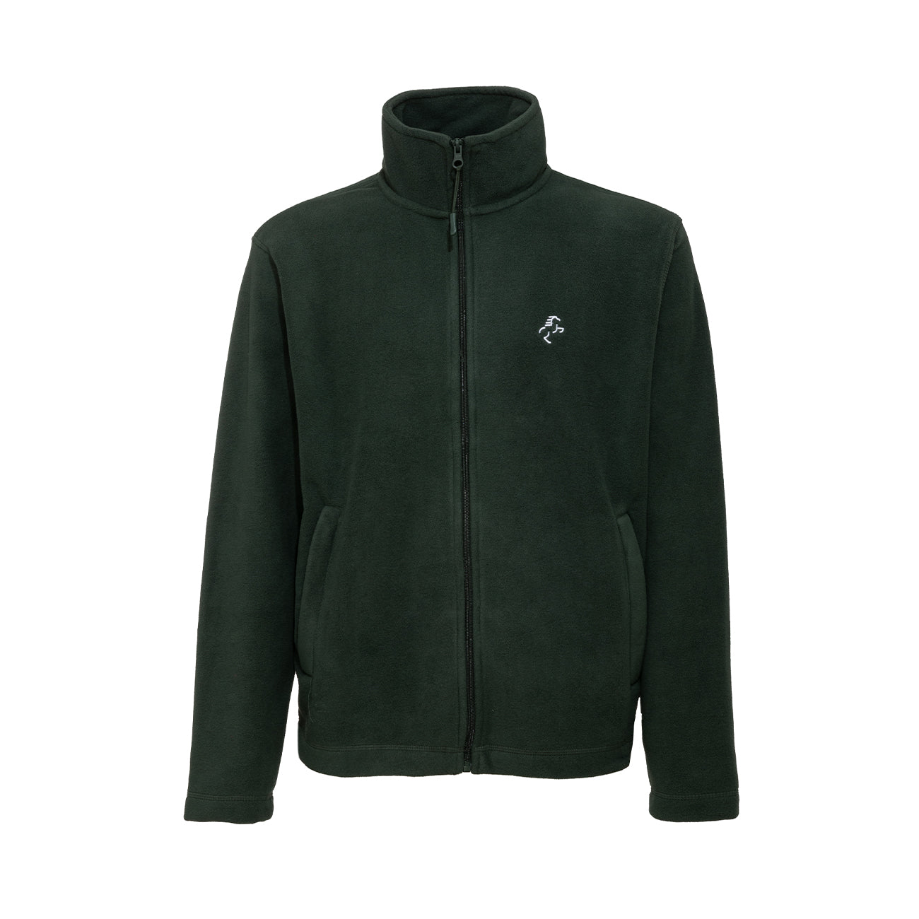 EQUINE HORSE EQUINE HORSE Micropile uomo full zip Forest green abbigliamento tecnico da scuderia (09EH-K911) 09EH-K911 FOREST GREEN 
