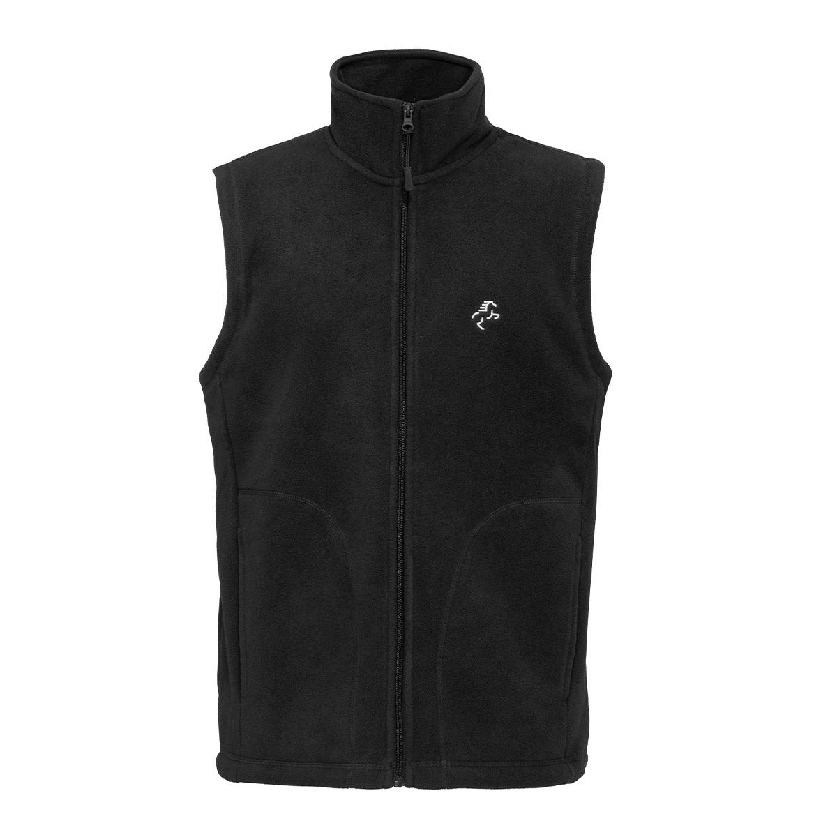 EQUINE HORSE EQUINE HORSE Gilet in micropile uomo full zip BLACK abbigliamento tecnico da scuderia (09EH-K913) 09EH-K913 BLACK 