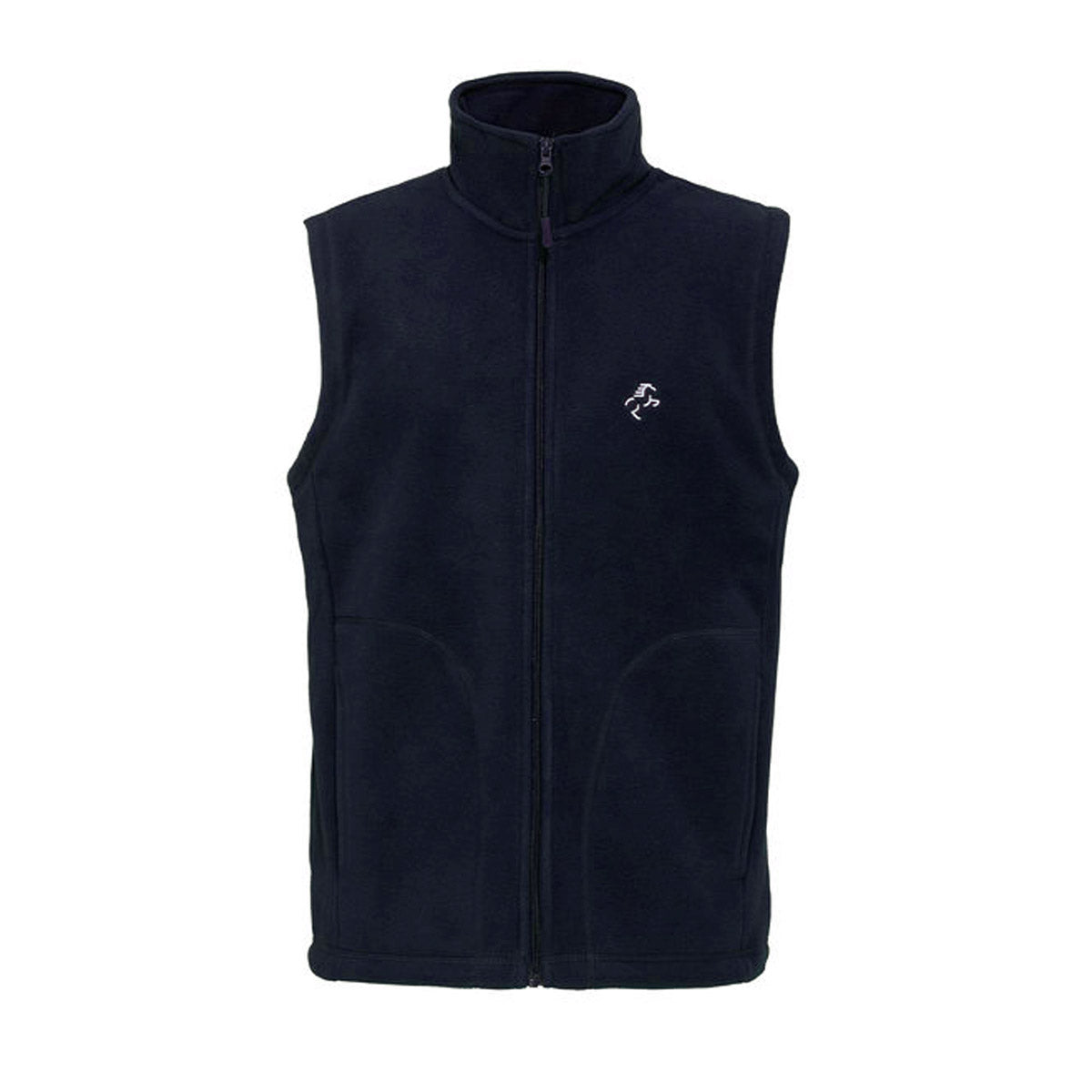 EQUINE HORSE EQUINE HORSE Gilet in micropile uomo full zip Blue navy abbigliamento tecnico da scuderia (09EH-K913) 09EH-K913 BLUE NAVY 