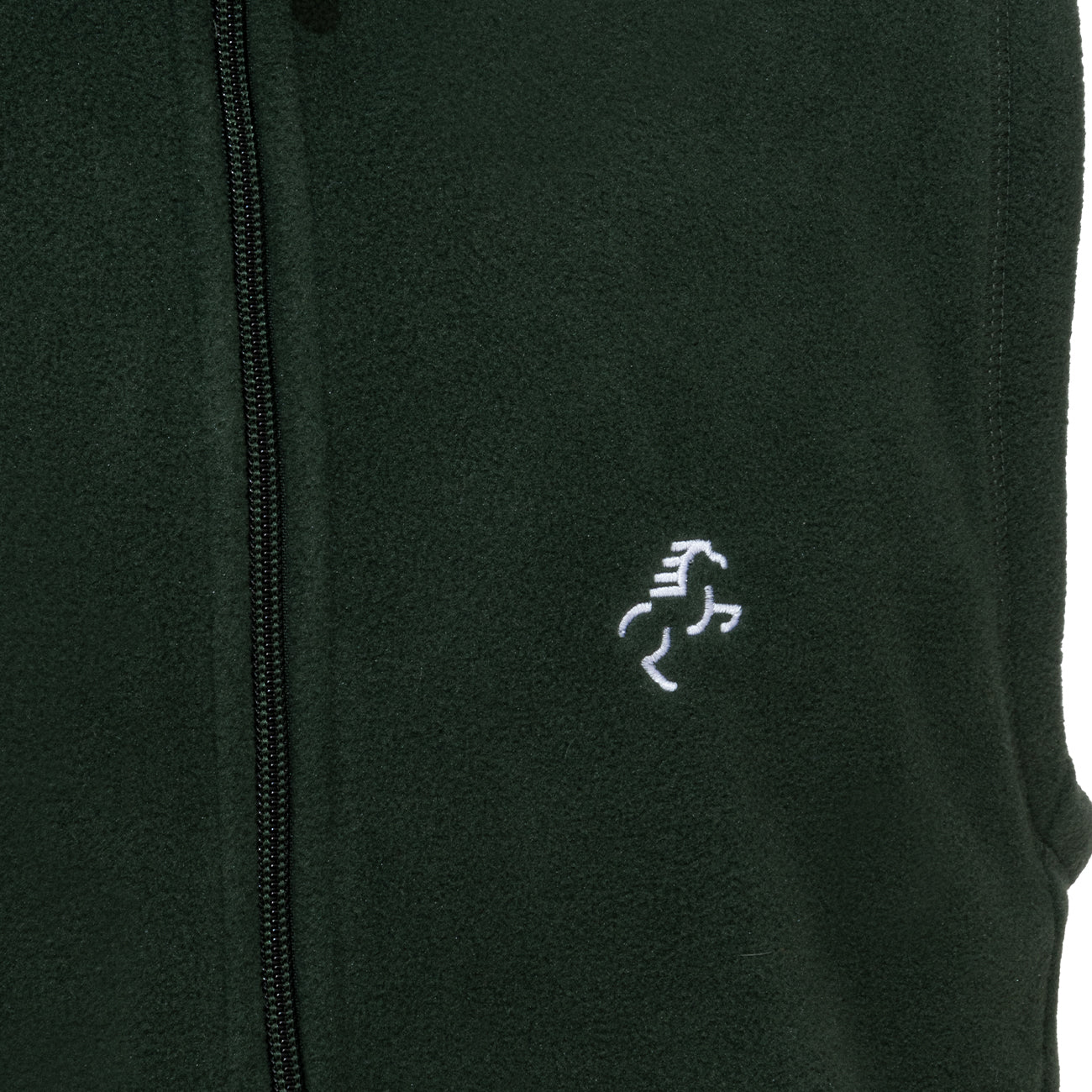 EQUINE HORSE EQUINE HORSE Gilet in micropile uomo full zip Forest green abbigliamento tecnico da scuderia (09EH-K913) 09EH-K913 FOREST GREEN 