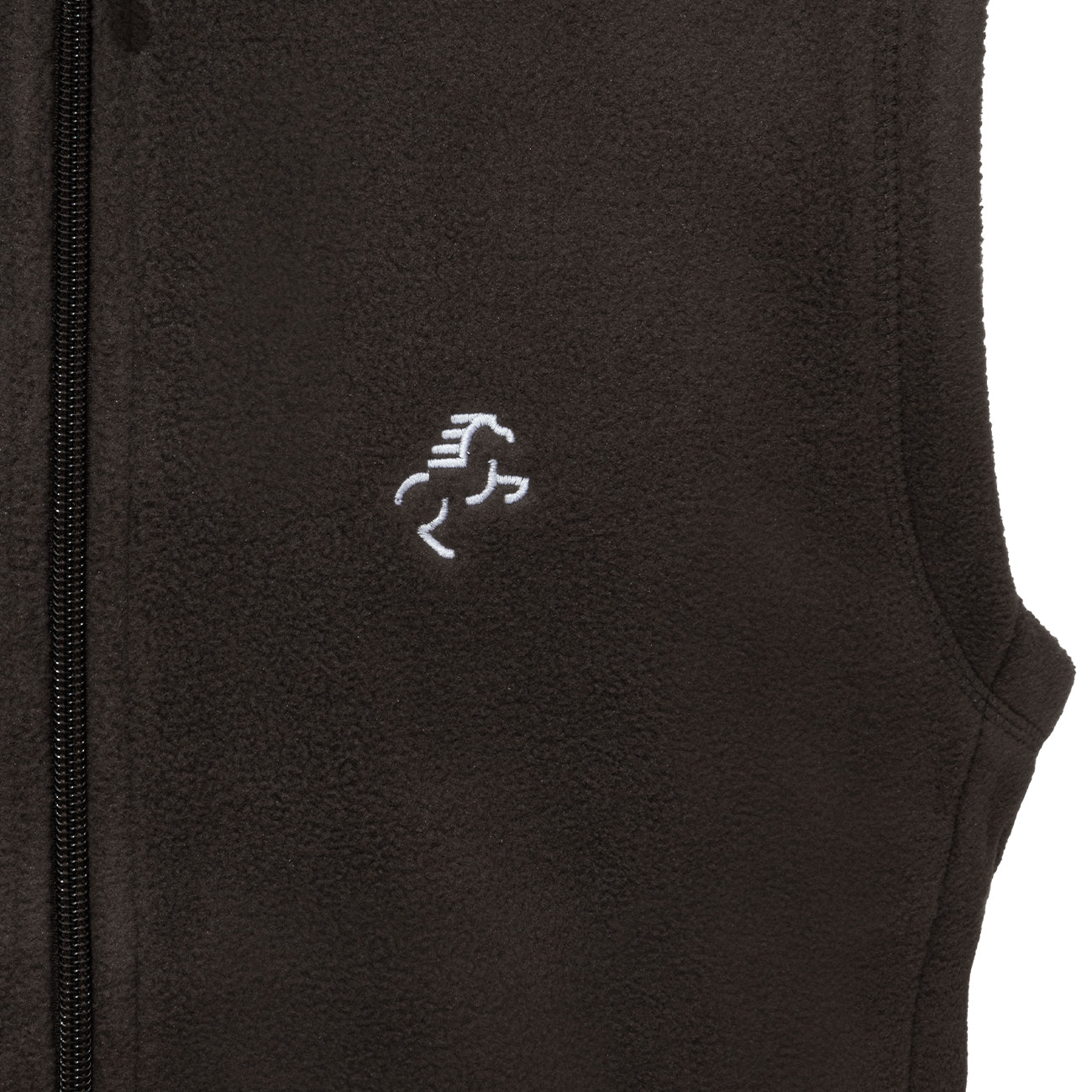 EQUINE HORSE EQUINE HORSE Gilet in micropile uomo full zip Marrone abbigliamento tecnico da scuderia (09EH-K913) 09EH-K913 MARRONE 