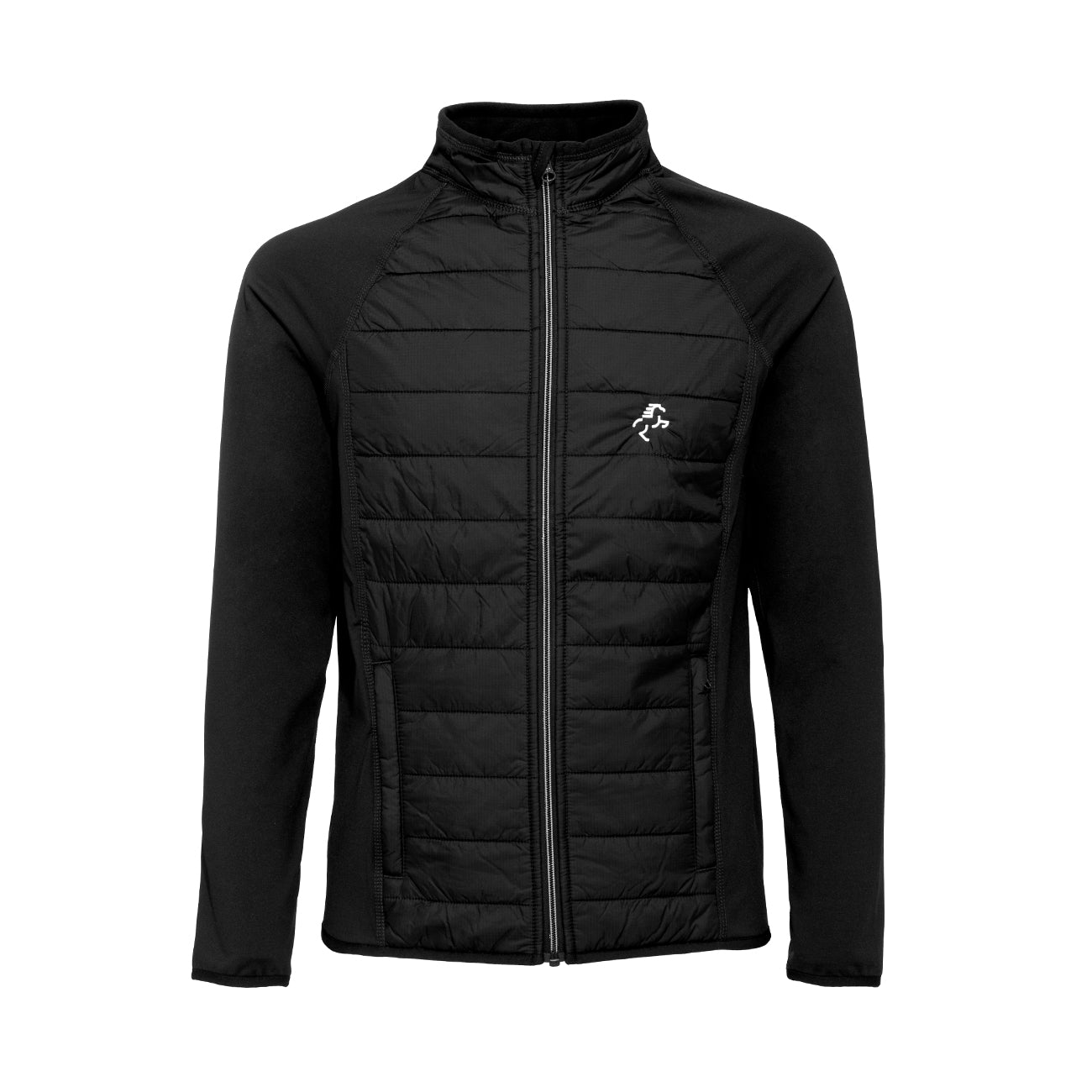 EQUINE HORSE EQUINE HORSE Giubbotto sportiva bimateriale unisex BLACK abbigliamento tecnico da scuderia (09EH-PA233) 09EH-PA233 BLACK 