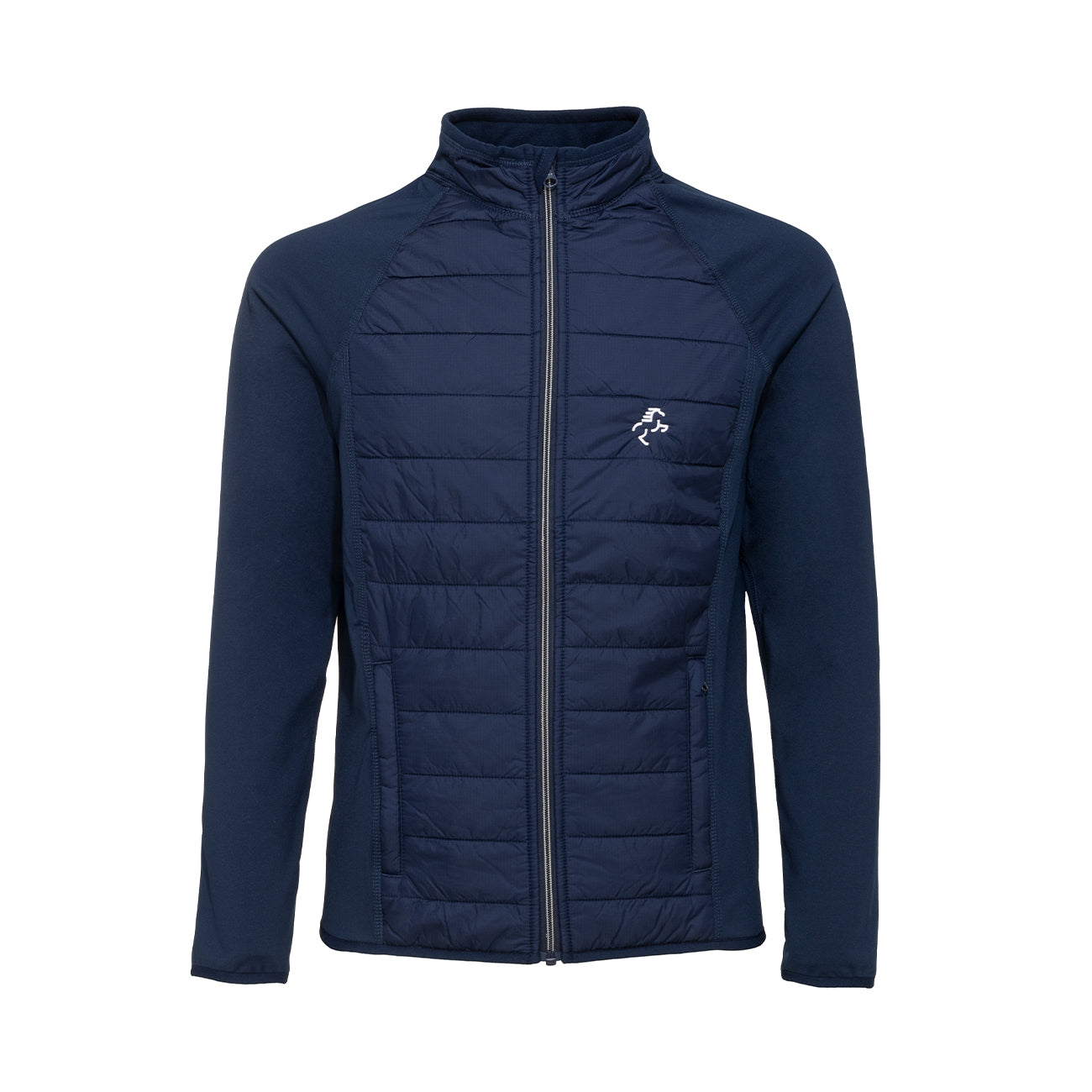 EQUINE HORSE EQUINE HORSE Giubbotto sportiva bimateriale unisex Sporty blue navy abbigliamento tecnico da scuderia (09EH-PA233) 09EH-PA233 SPORTY BLUE NAVY 