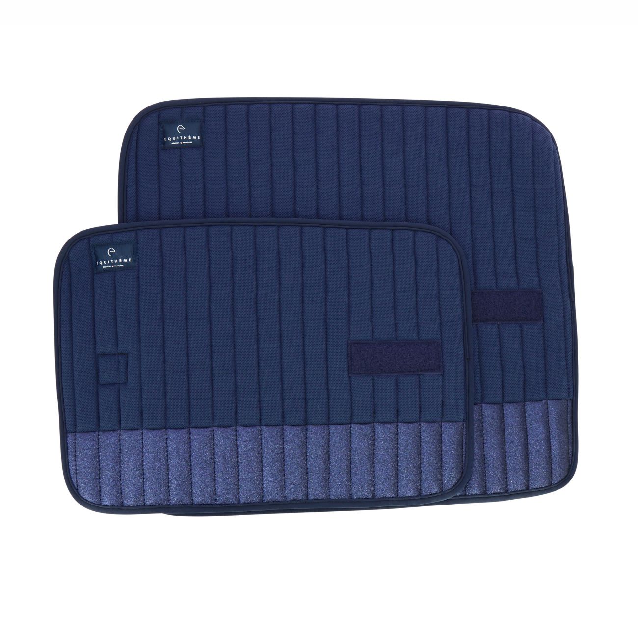 EQUITHEME Set 2 Sottofasce Con Glitter 30x45cm Equitheme Blu 32EK-540649-A 00BLU 
