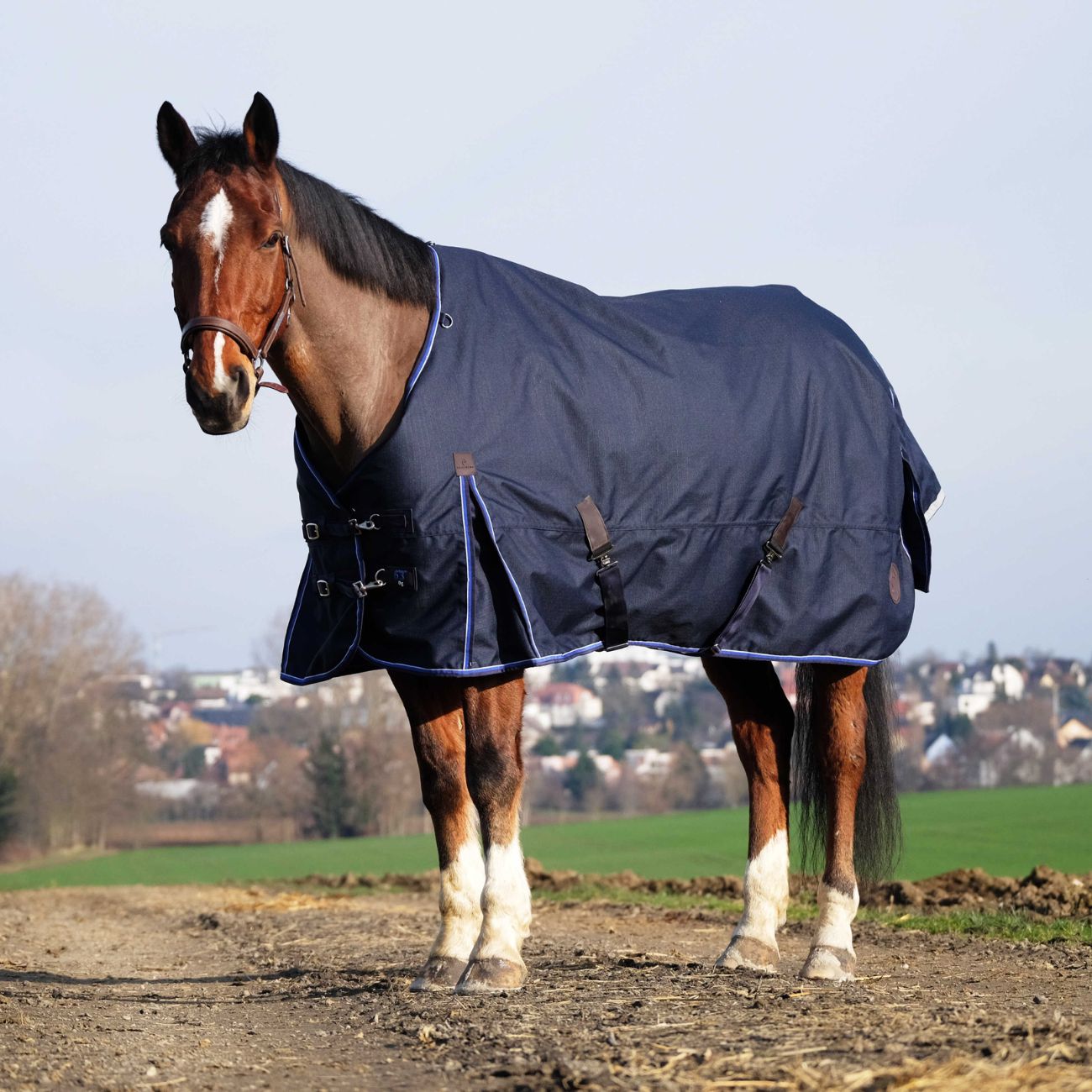 EQUITHEME Coperta Classic 1200D Equitheme 400526 NAVY BLUE 