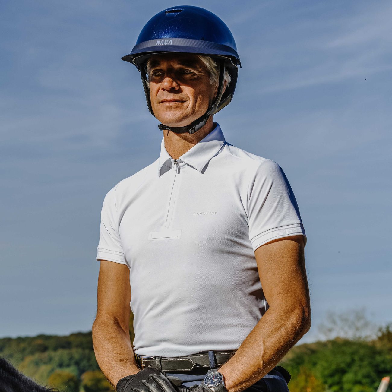 EQUITHEME Polo Da Concorso Da Uomo Chris Equitheme 962089 WHITE 