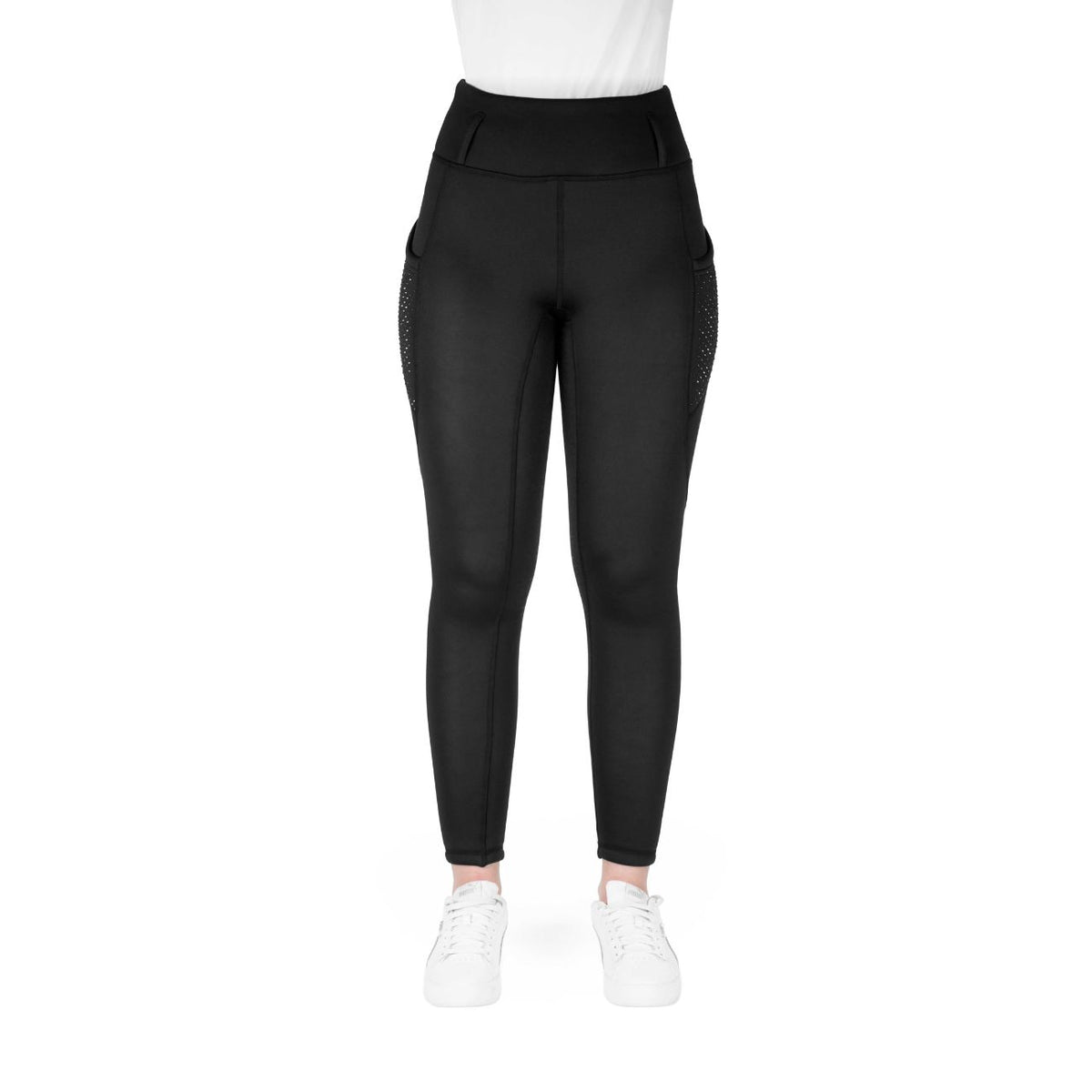 EQUITHEME Leggings Donna Invernali Polar EK-Neva 979168 BLACK 